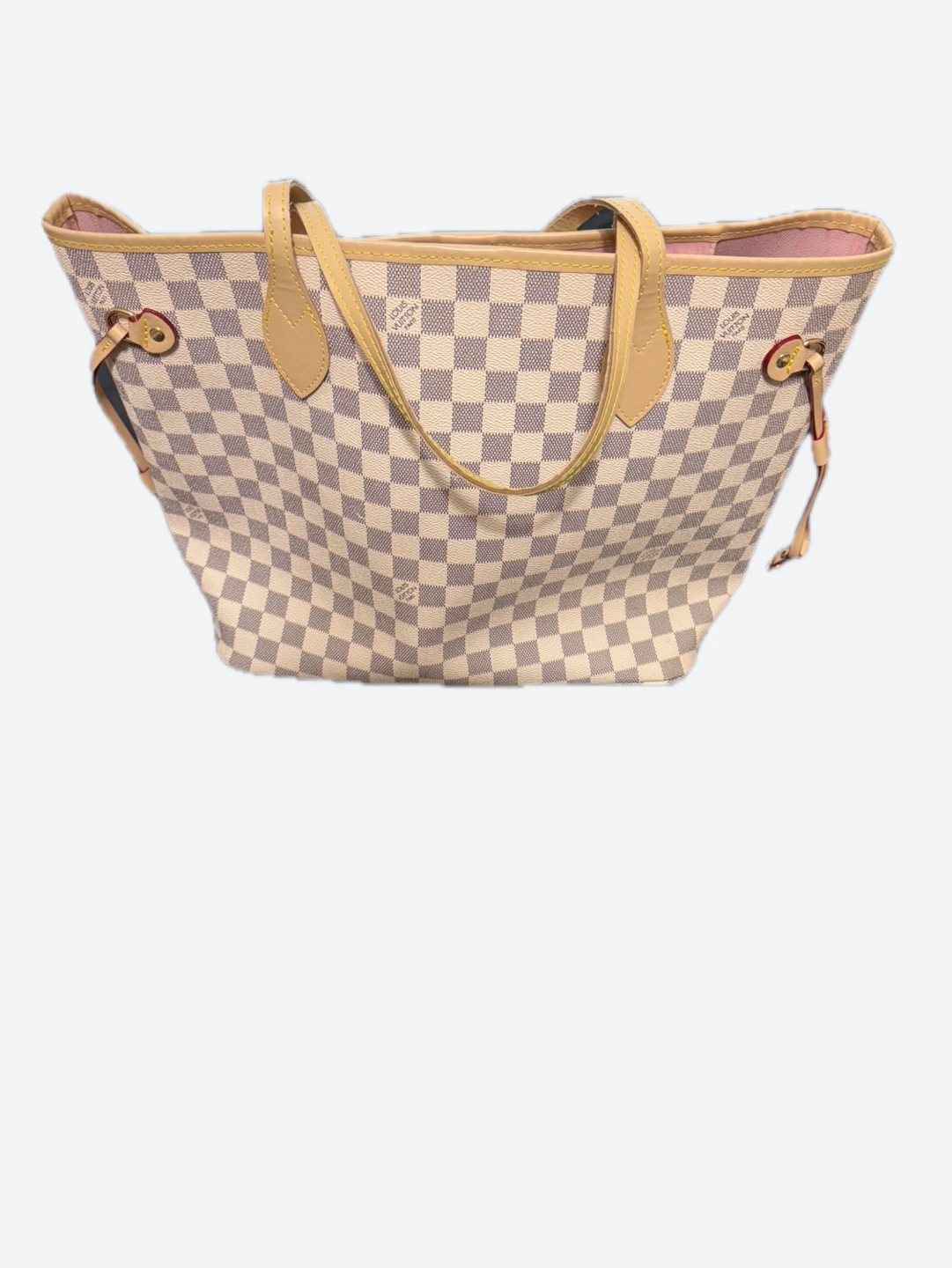 LV Damier Neverfull MM Tote Bag with Pouch