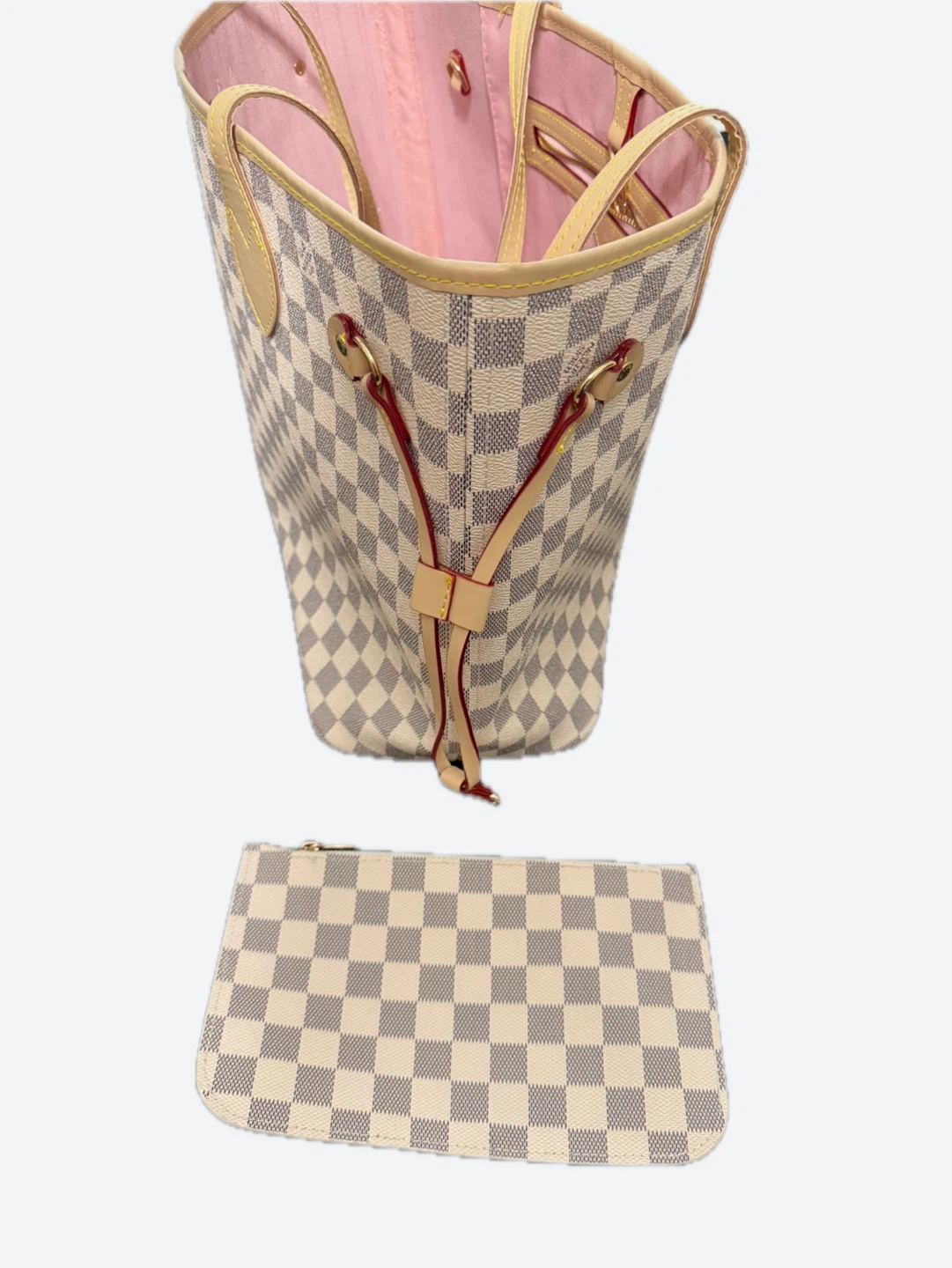 LV Damier Neverfull MM Tote Bag with Pouch - photo 4