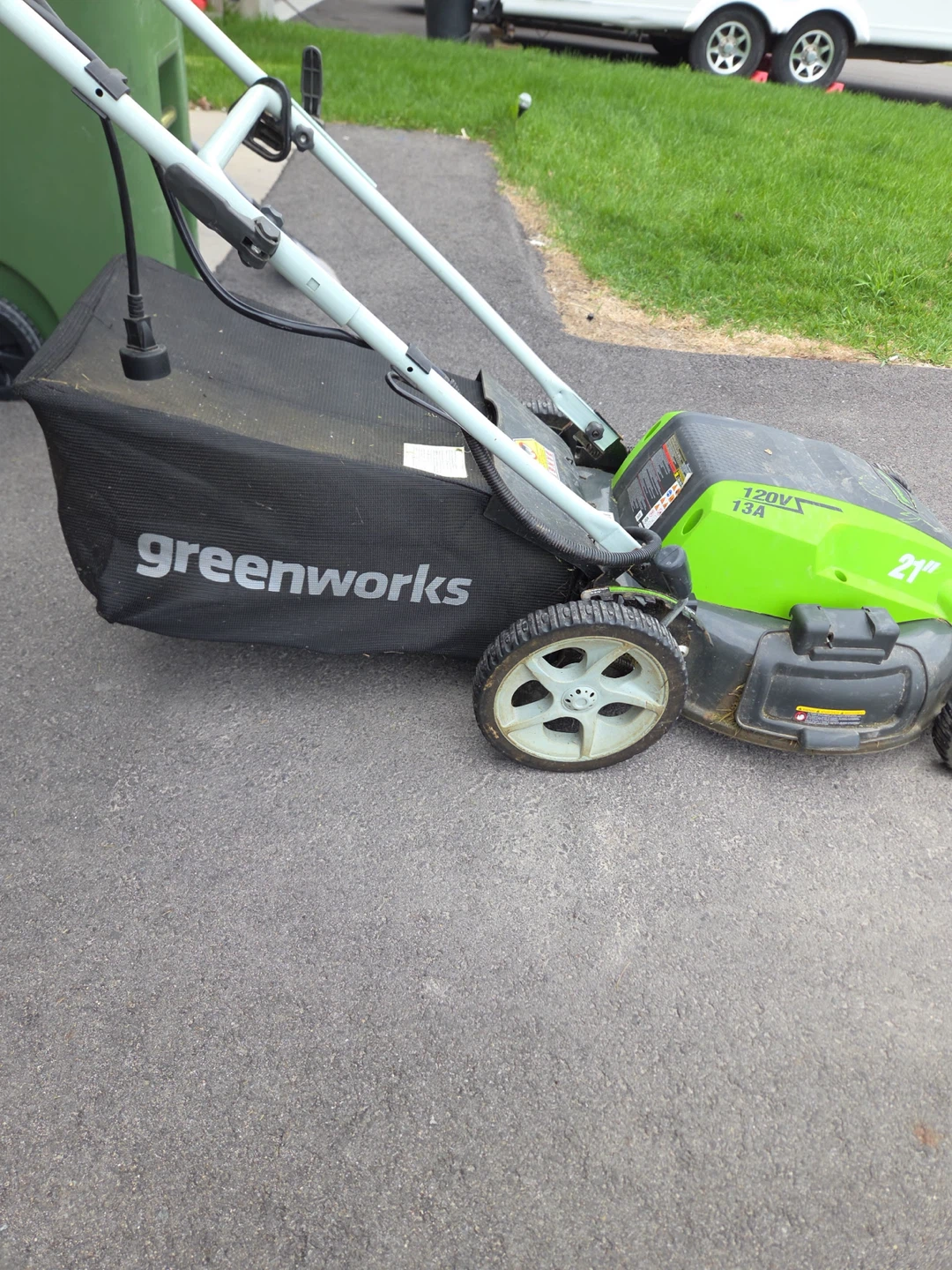 Greenworks 21" Corded Electric Lawn Mower - photo 2