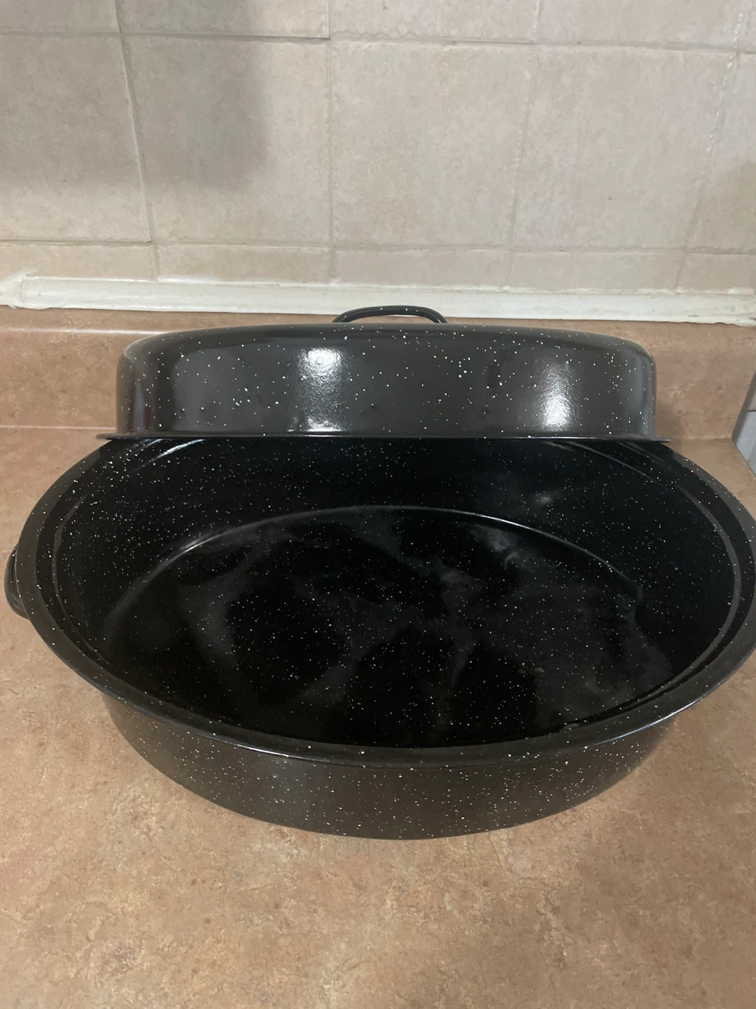 Black Roasting Pan with Lid - photo 5