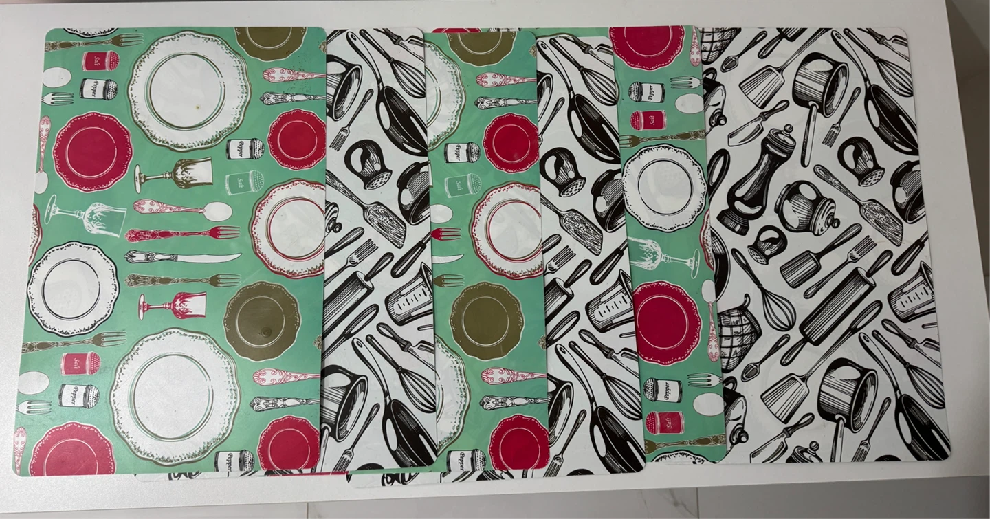 Set of 6 Kitchen Pattern Placemats - photo 2