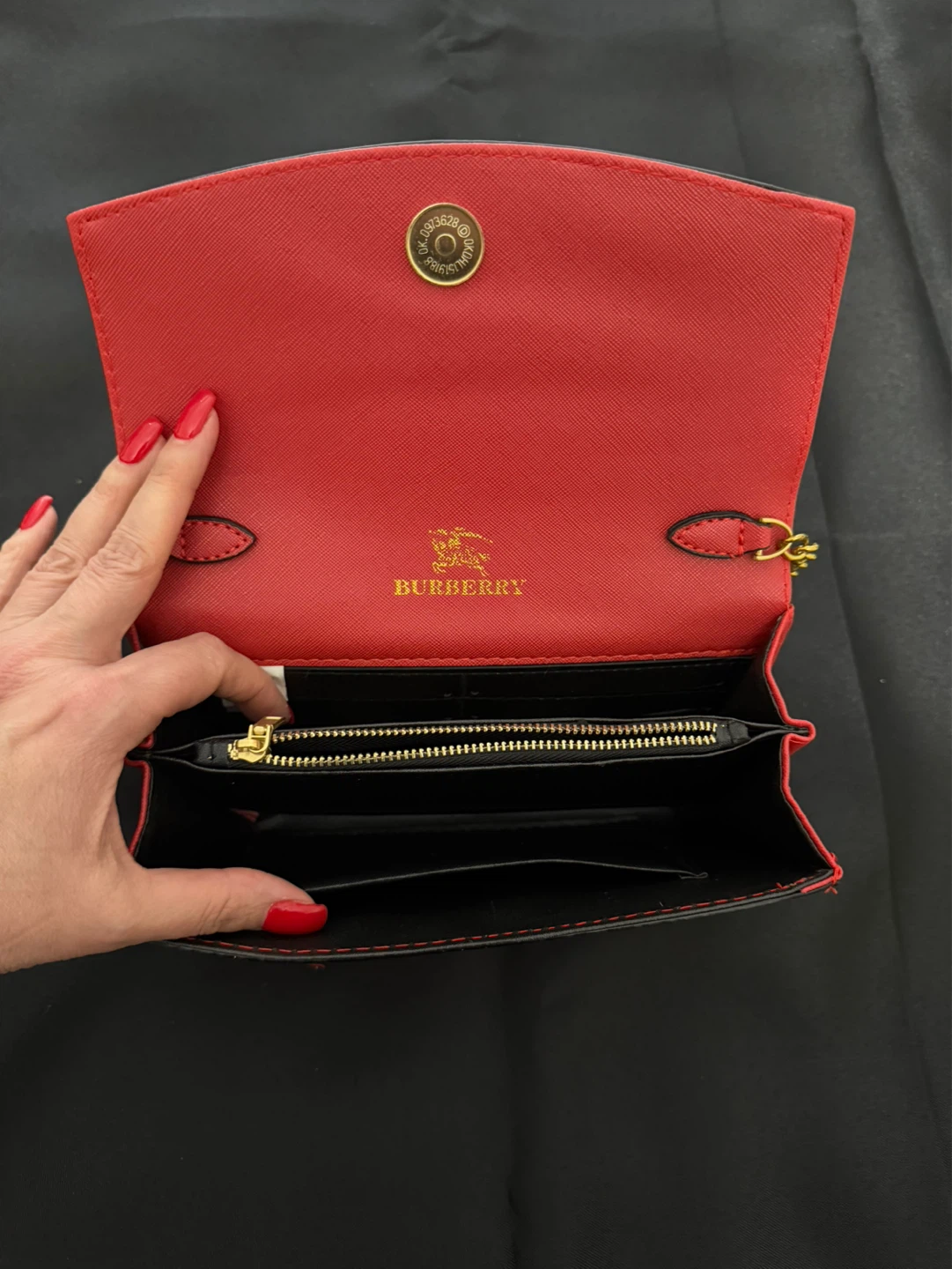 Crossbody Wallet Bag Nova Check Red - photo 2