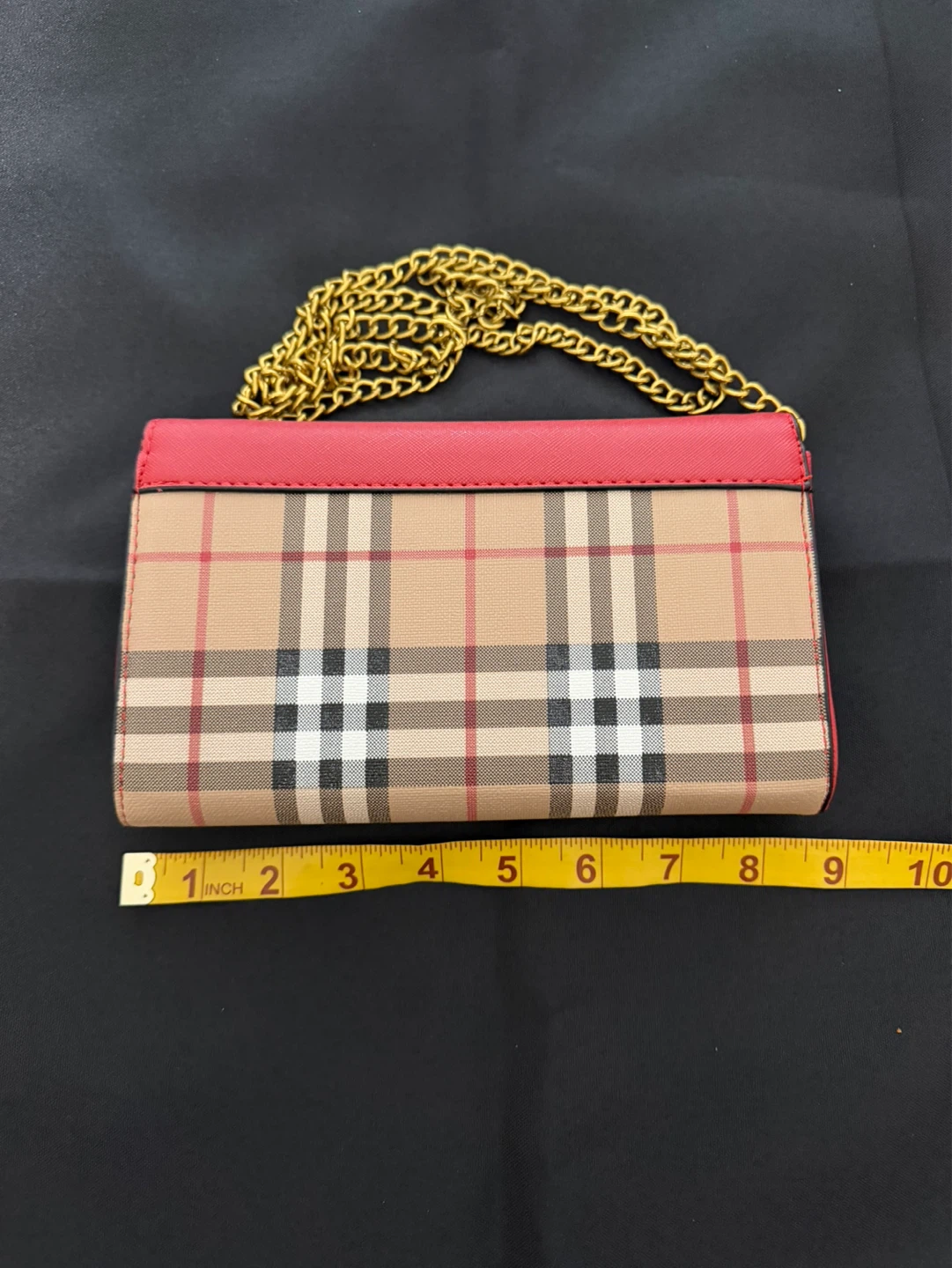 Crossbody Wallet Bag Nova Check Red - photo 4