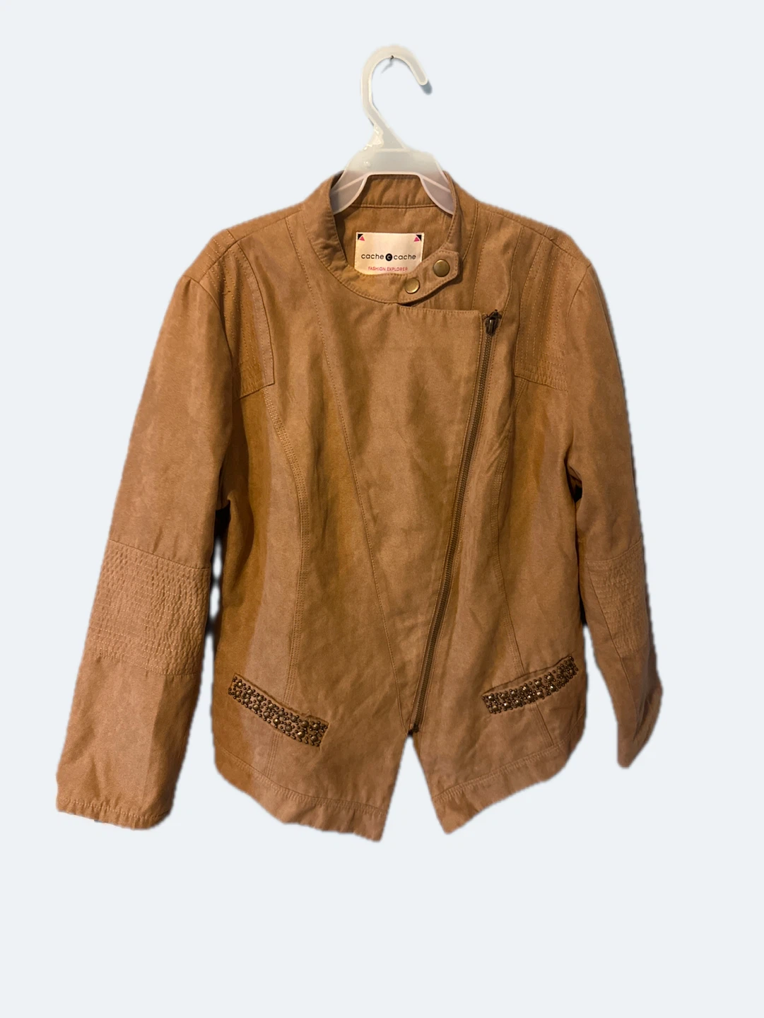 Cache Cache Women's Faux Leather Moto Jacket