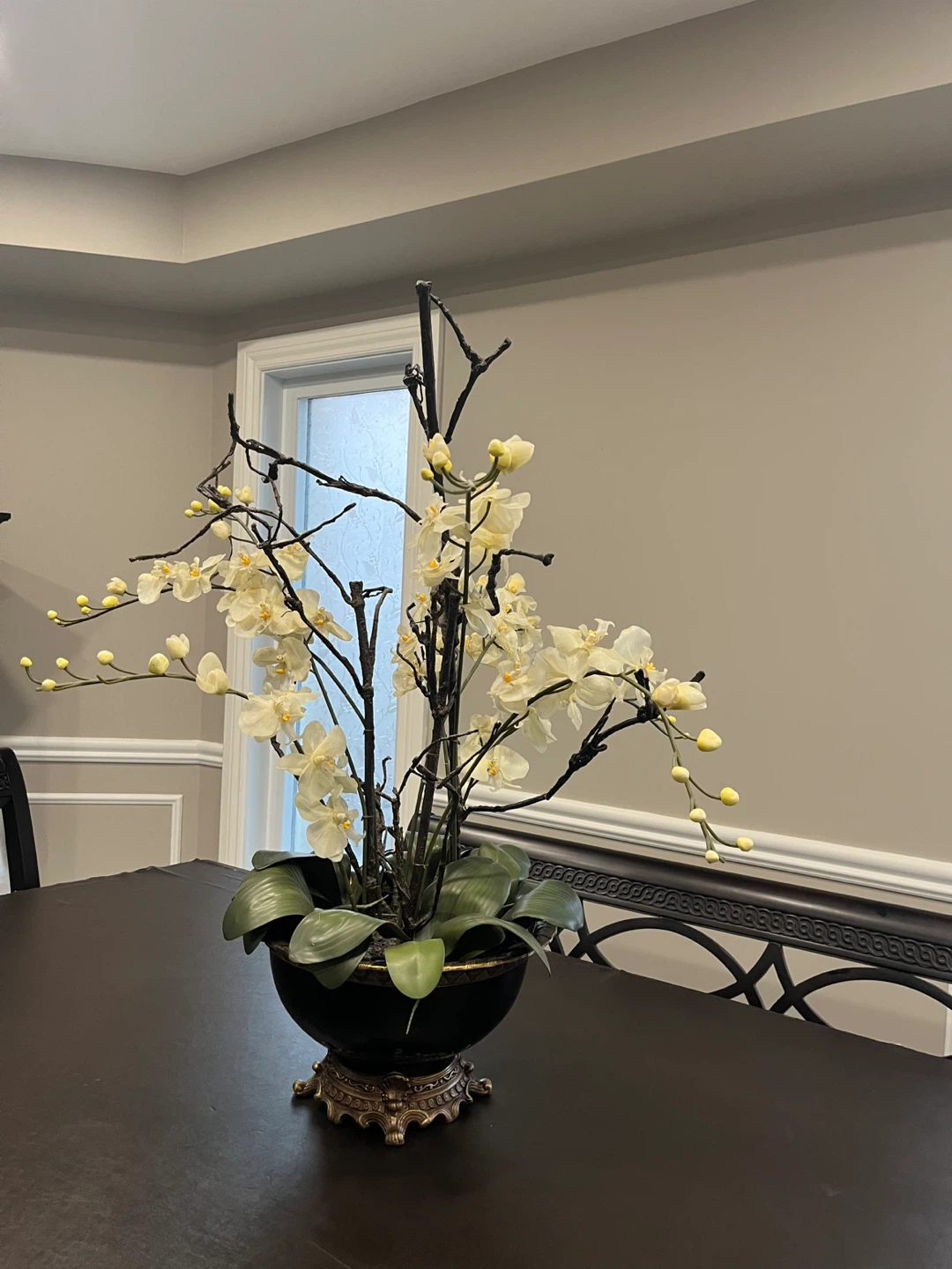 Decorative Artificial Orchid Floral Arrangement