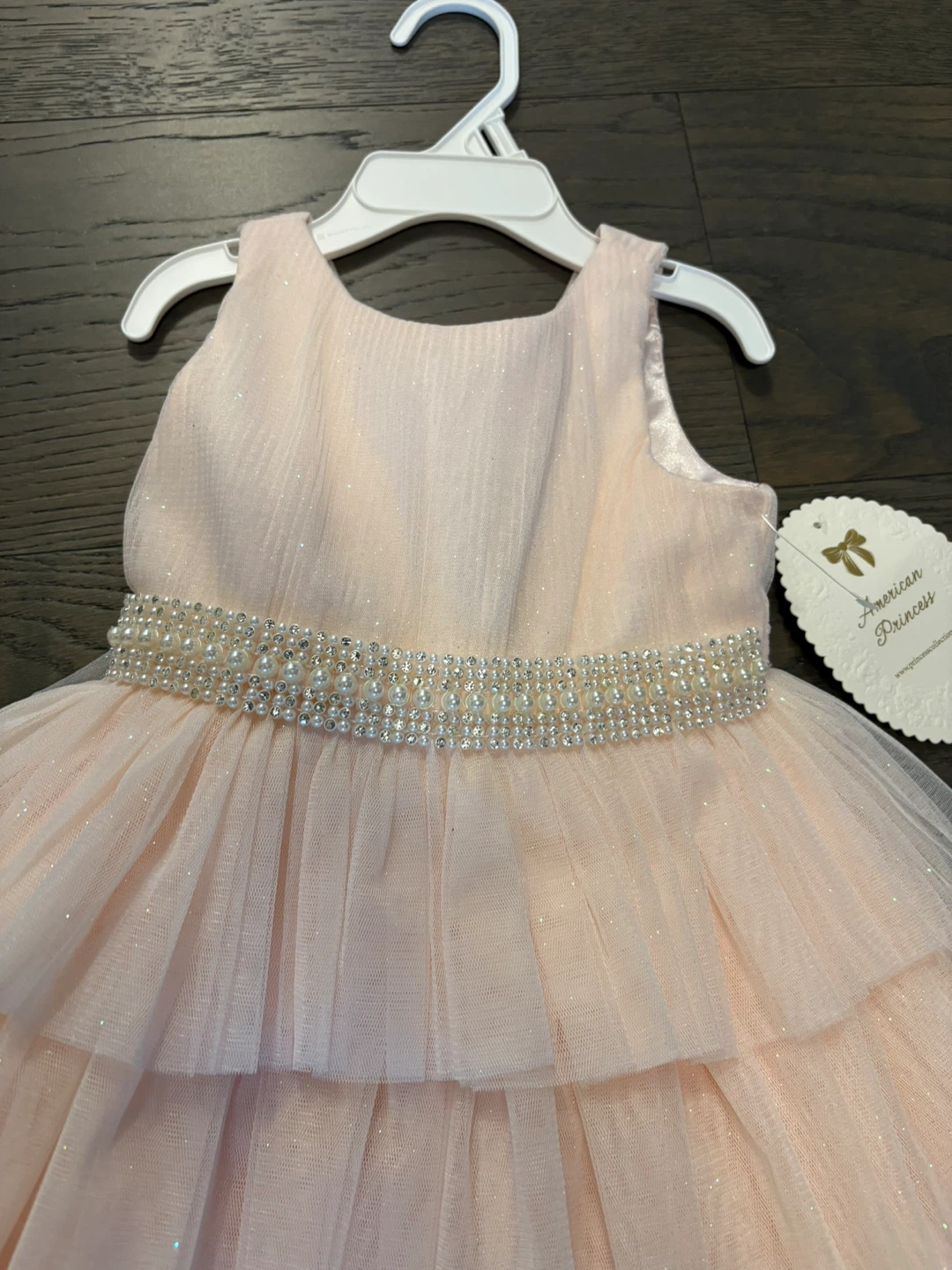 Girls pink ruffled dress sz 2T NWT ret $150USD - photo 5