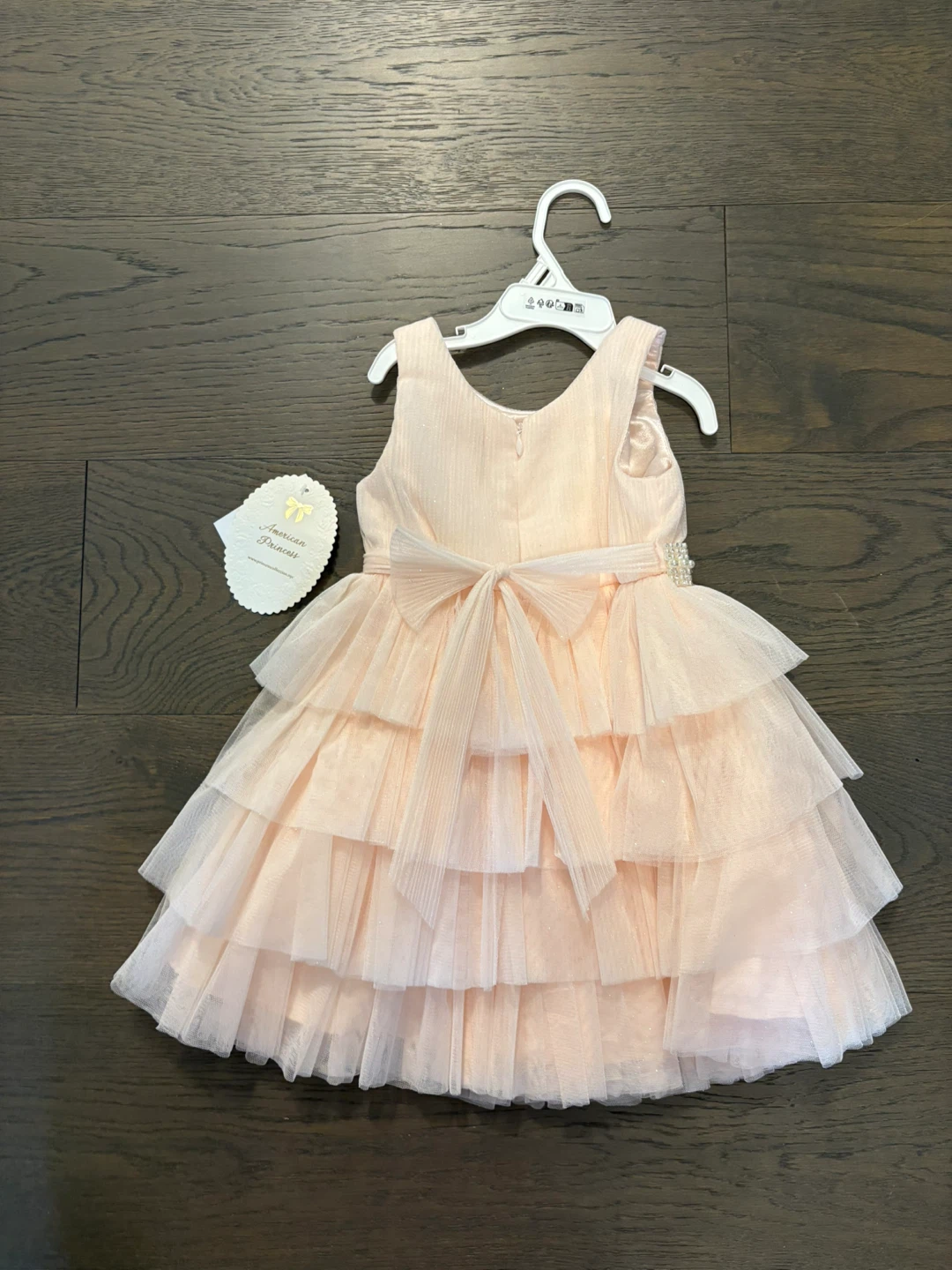 Girls pink ruffled dress sz 2T NWT ret $150USD - photo 4