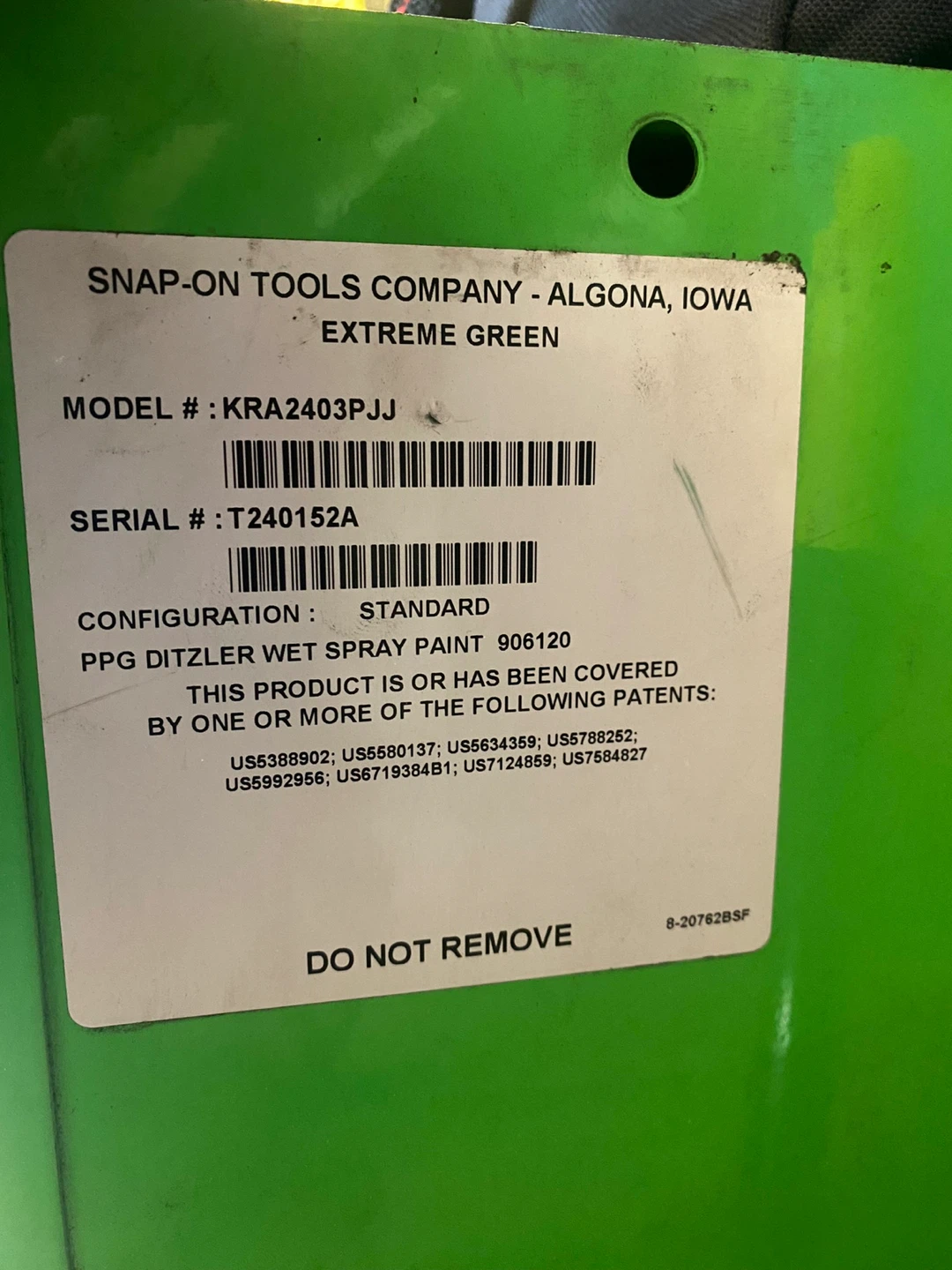 Snap-on Extreme Green Tool Chest KRA2403PJJ - photo 2