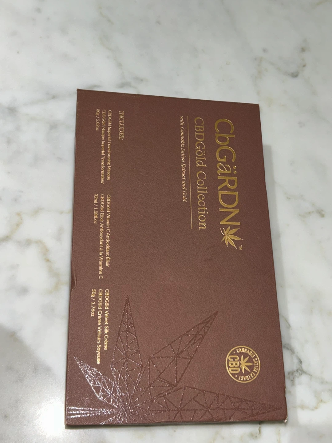 CbGåRDN CBDGold Collection Skincare Set with Brush - photo 2