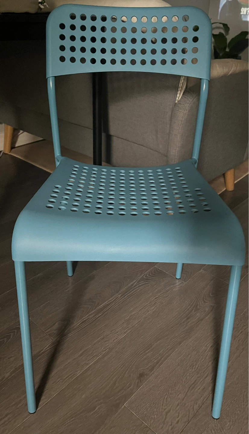 Ikea Sandsberg Blue Chair and Stool Set