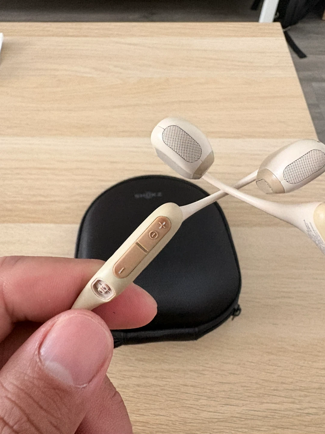Shokz OpenRun Bone Conduction Headphones Beige - photo 2