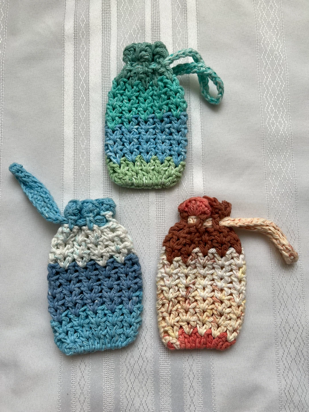 Handmade Drawstring Soap Saver Pouches