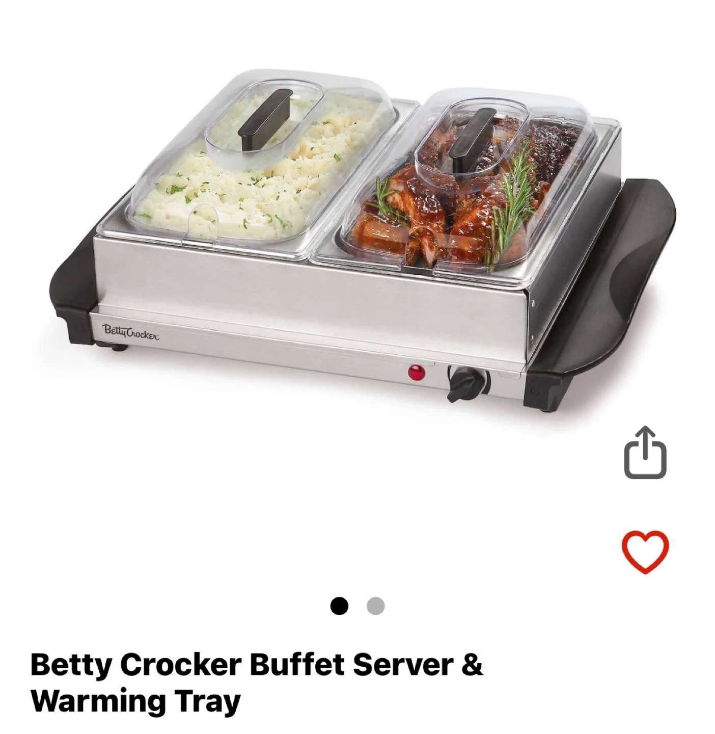 Betty Crocker Buffet Server & Warming Tray