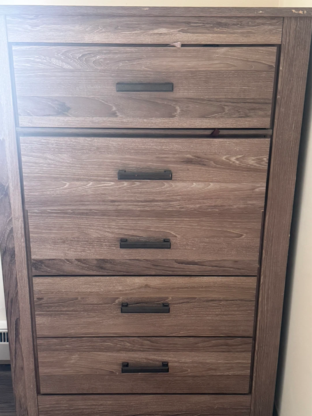Wooden Bedroom Set - Bed Frame, Dresser & Nightstands - photo 3