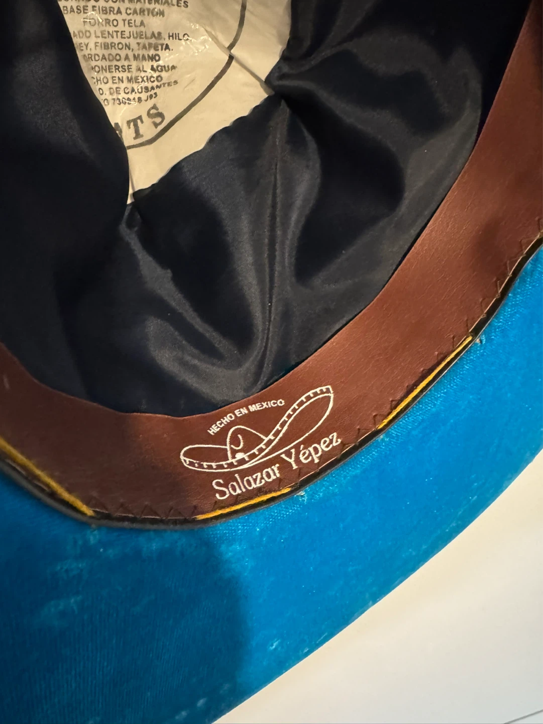 Salazar Yépez Blue Mariachi Hat - photo 4
