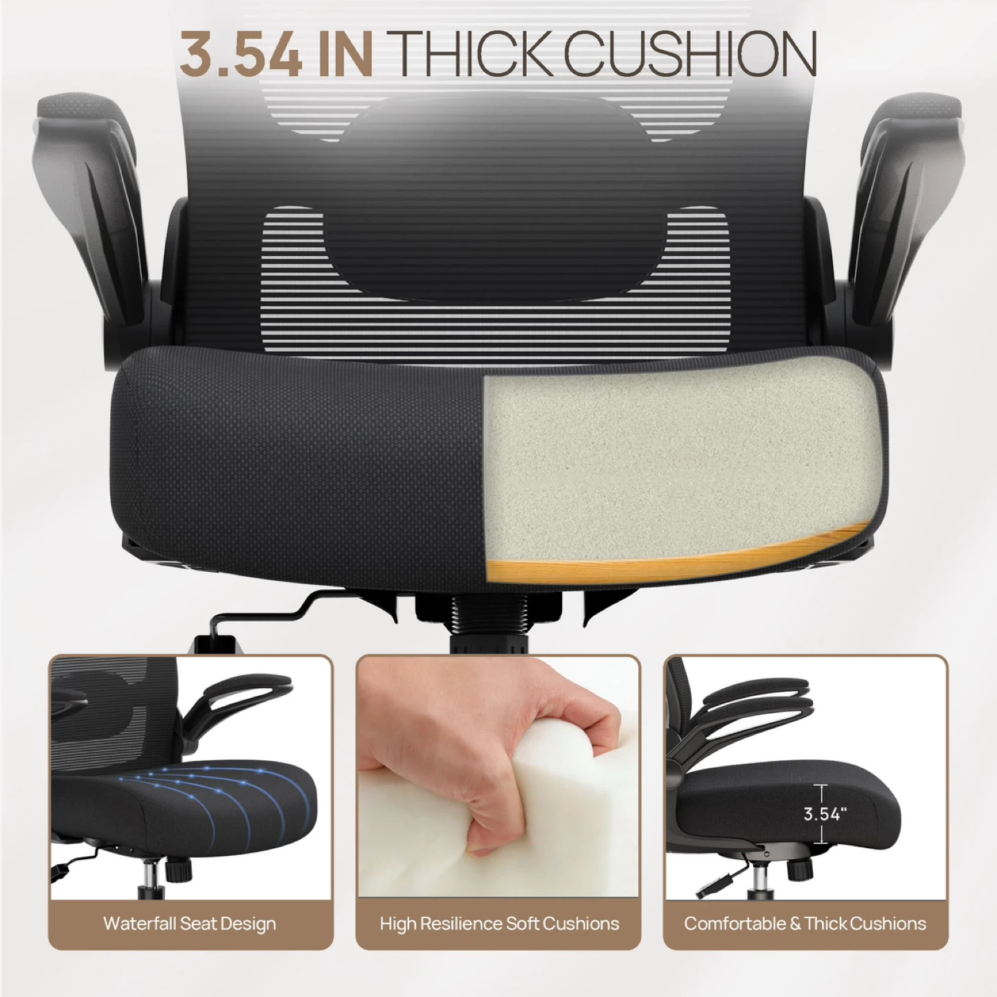 Ergonomic Desk Chair with Adjustable Lumbar Support - photo 3