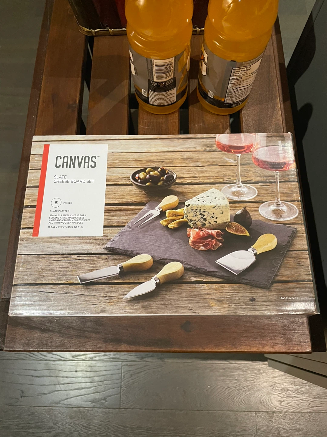 Canvas Slate Cheese Board Set - photo 2