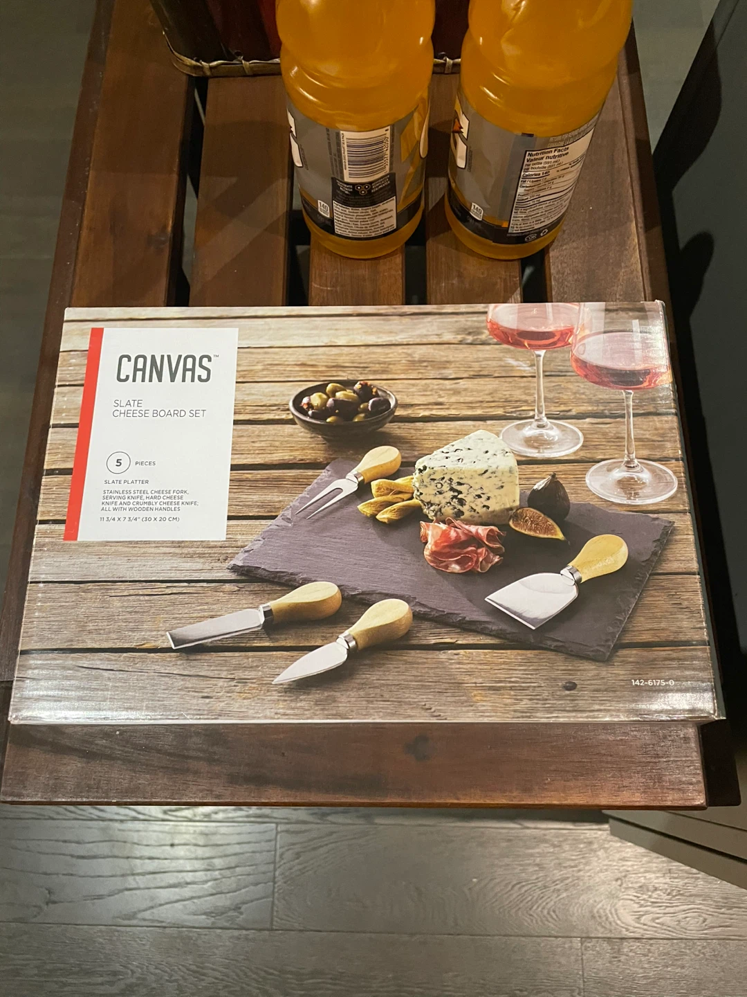 Canvas Slate Cheese Board Set