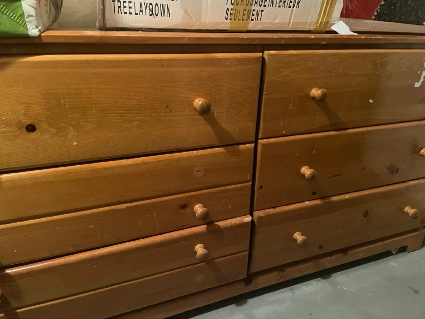 Wooden 6-Drawer Dresser