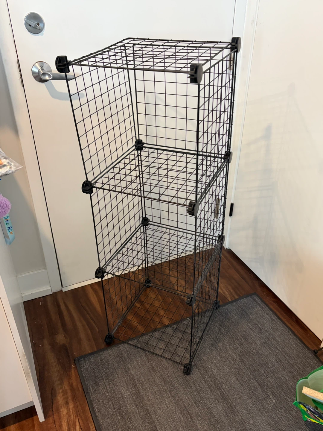 Black Wire Cube Storage Shelf Unit - FREE