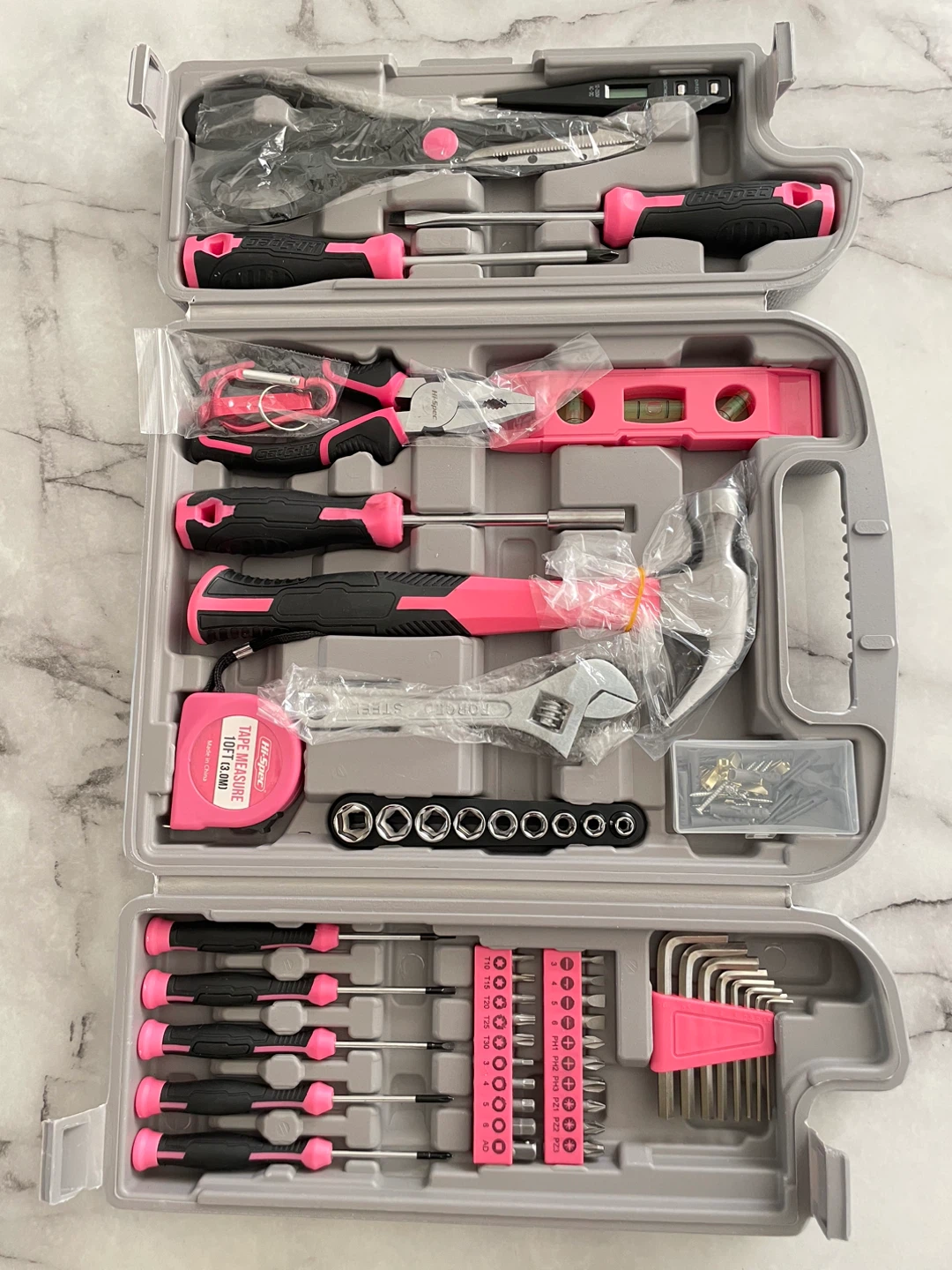 Tools! BRAND NEW Hi-Spec 56pc Pink Tool Set, Hand Tools for DIY - photo 5