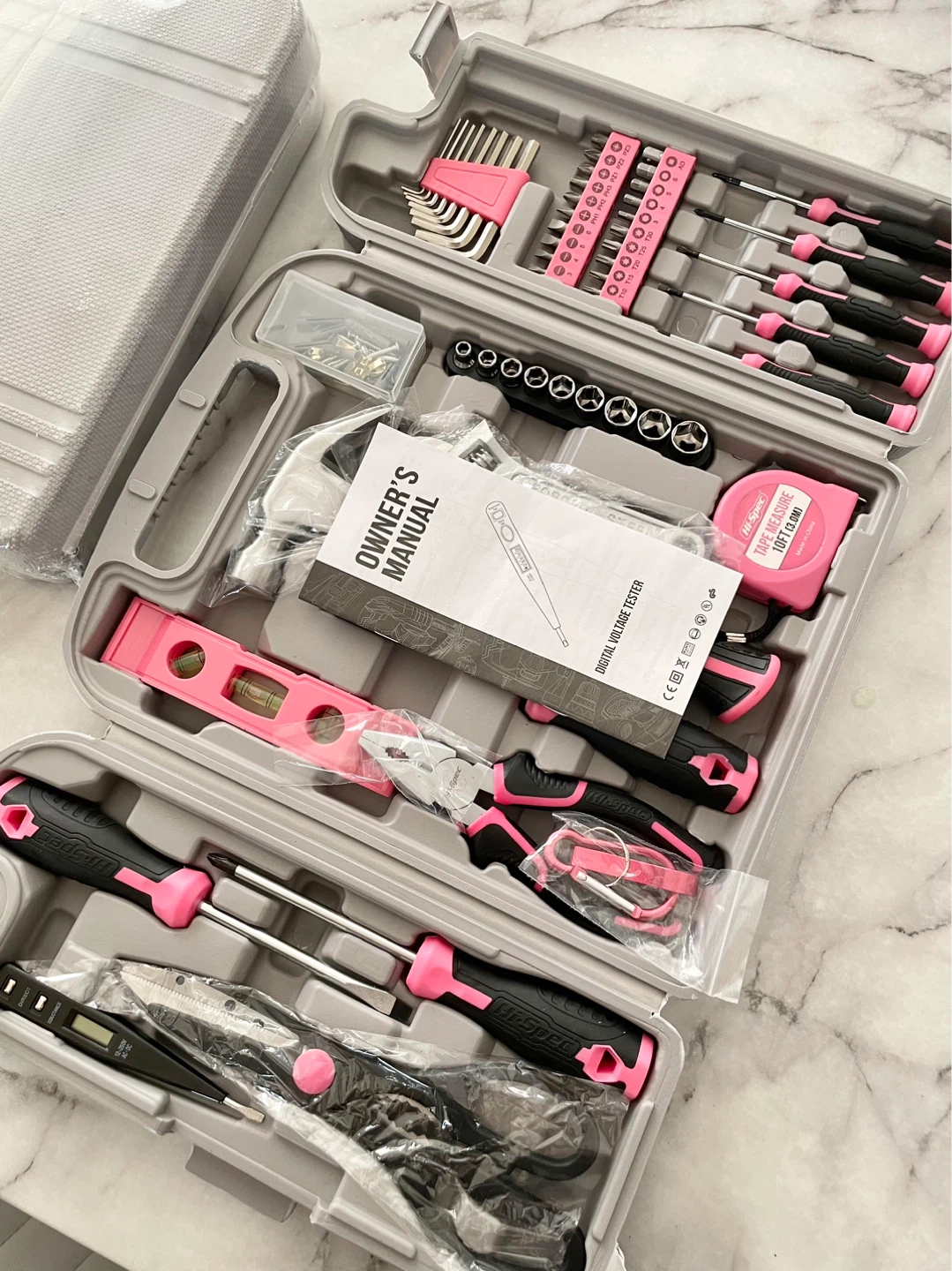 Tools! BRAND NEW Hi-Spec 56pc Pink Tool Set, Hand Tools for DIY