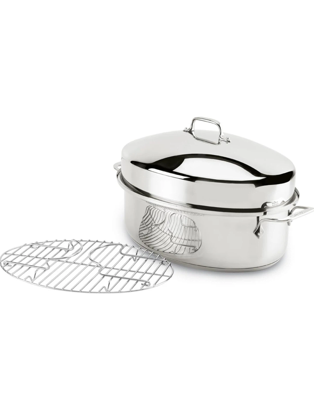 All-Clad Stainless Steel Roaster with Rack - photo 4