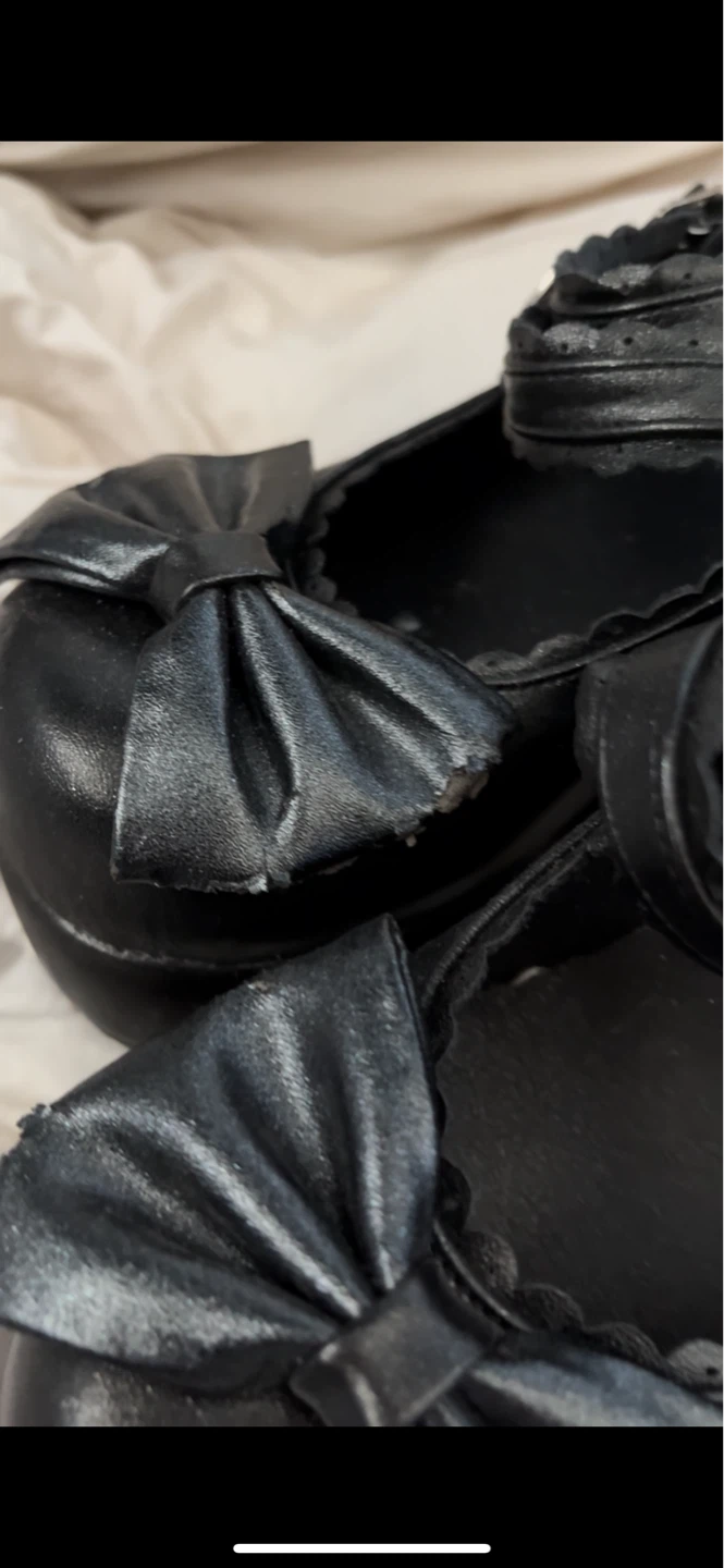 Angelic Black Mary Jane Shoes Size 36 - photo 2