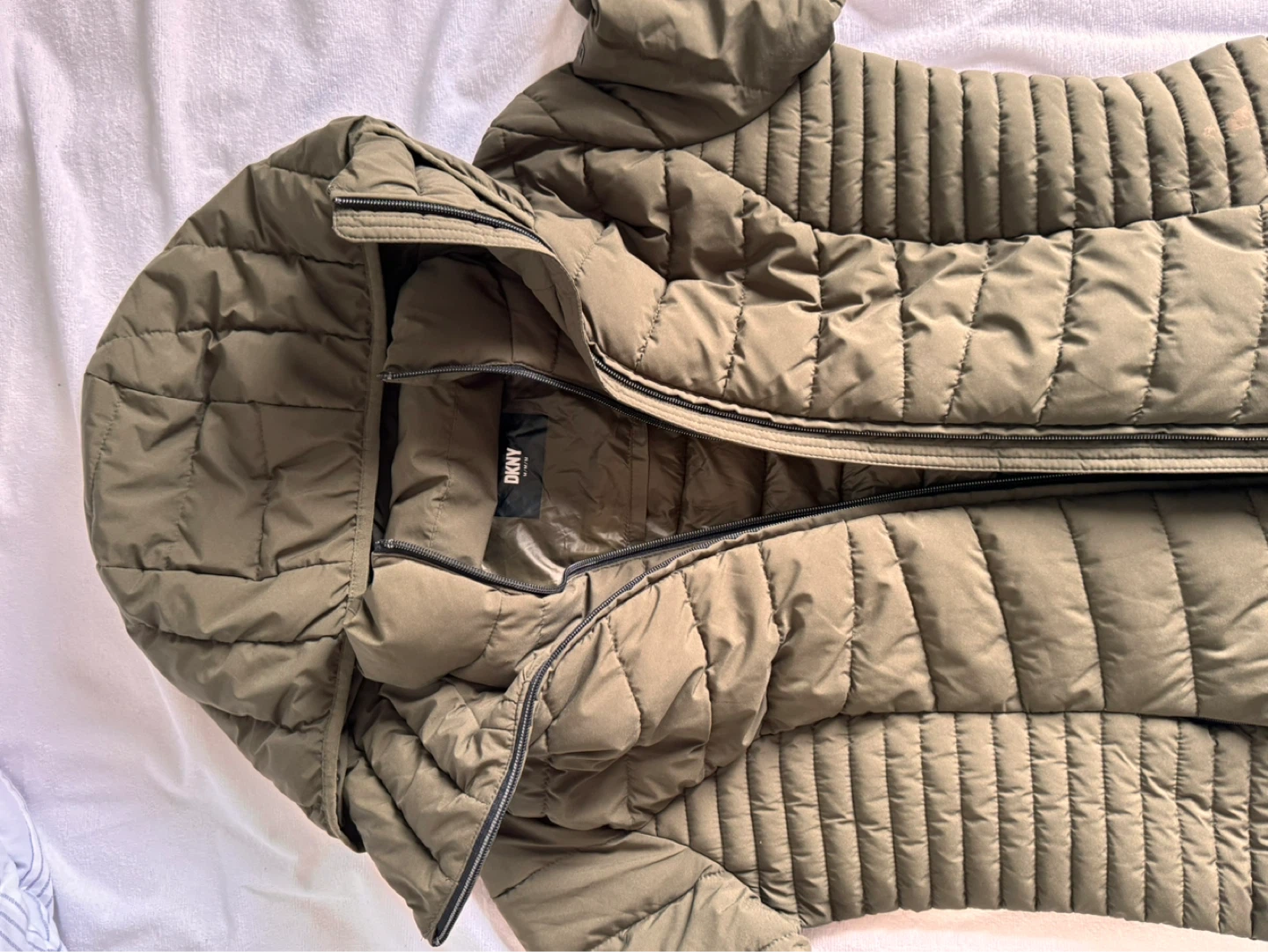 DKNY Puffer Jacket - Olive Green