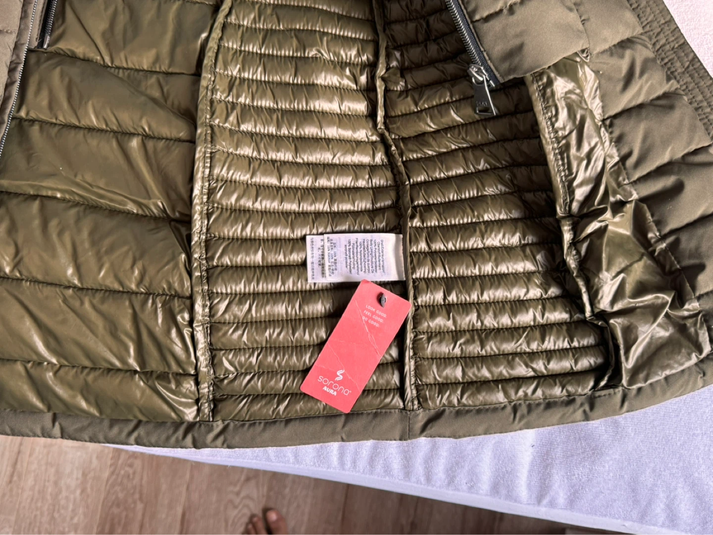 DKNY Puffer Jacket - Olive Green - photo 4