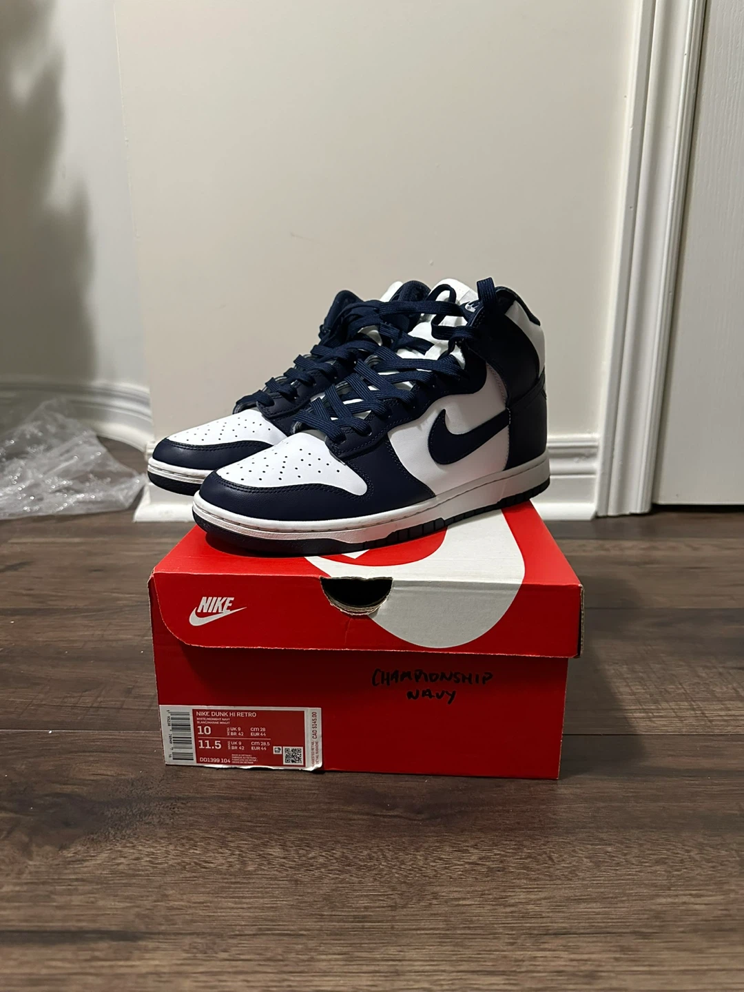 Nike Dunk High Retro Championship Navy US Men's 10
