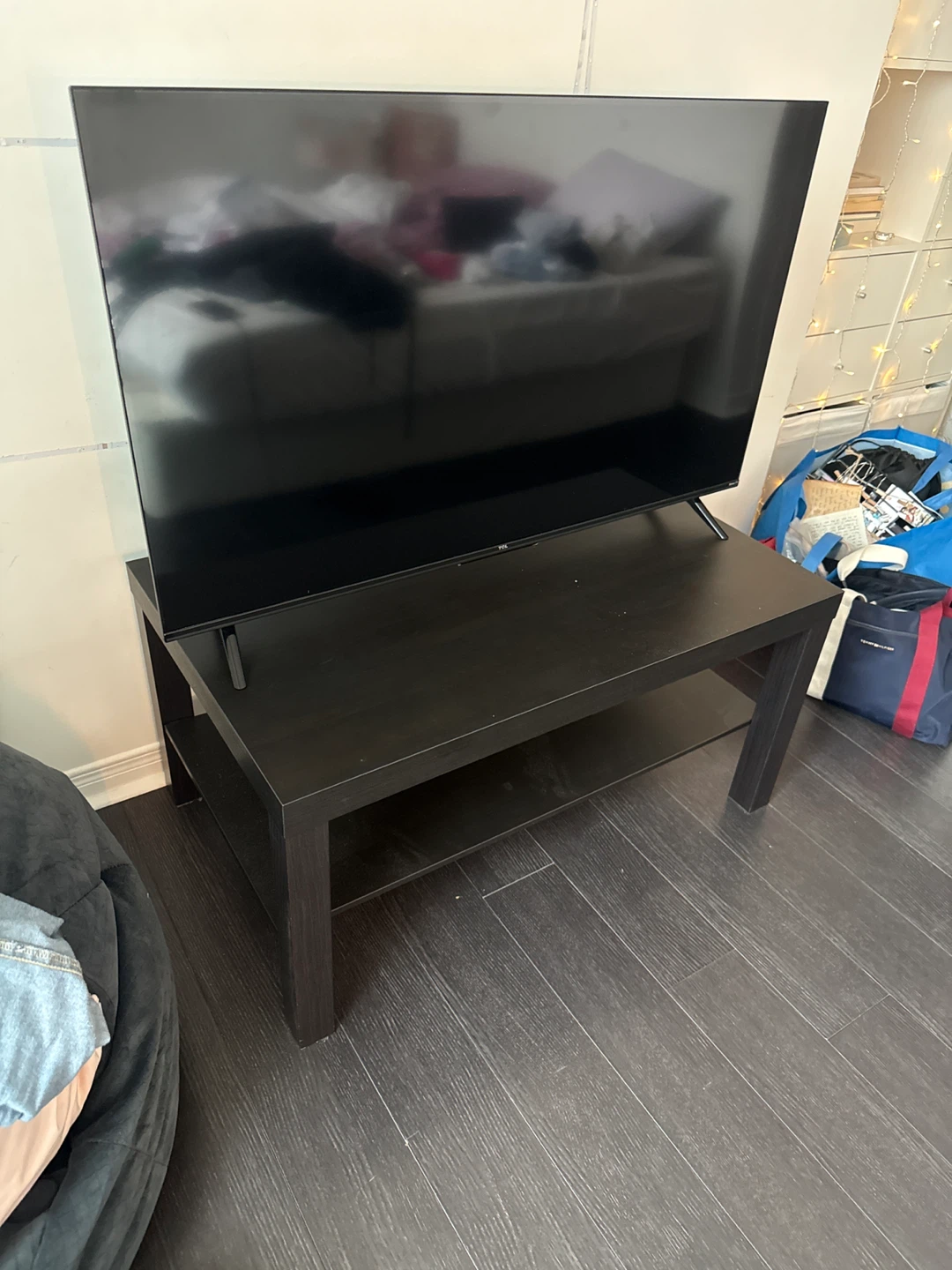 Roku TV   and  Dark Wood TV stand - photo 3