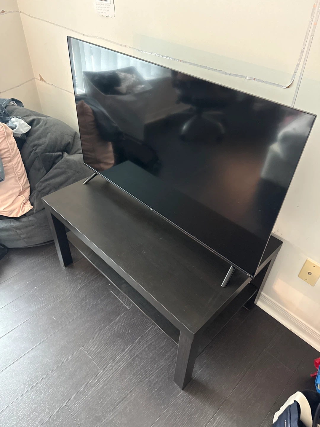 Roku TV   and  Dark Wood TV stand - photo 2