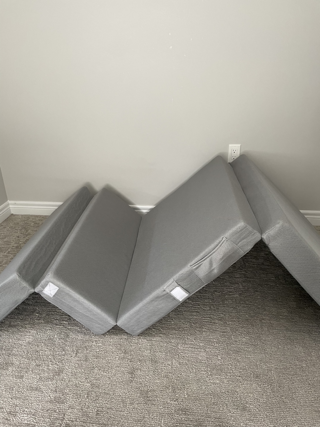 Grey Foldable Foam mattress / mat