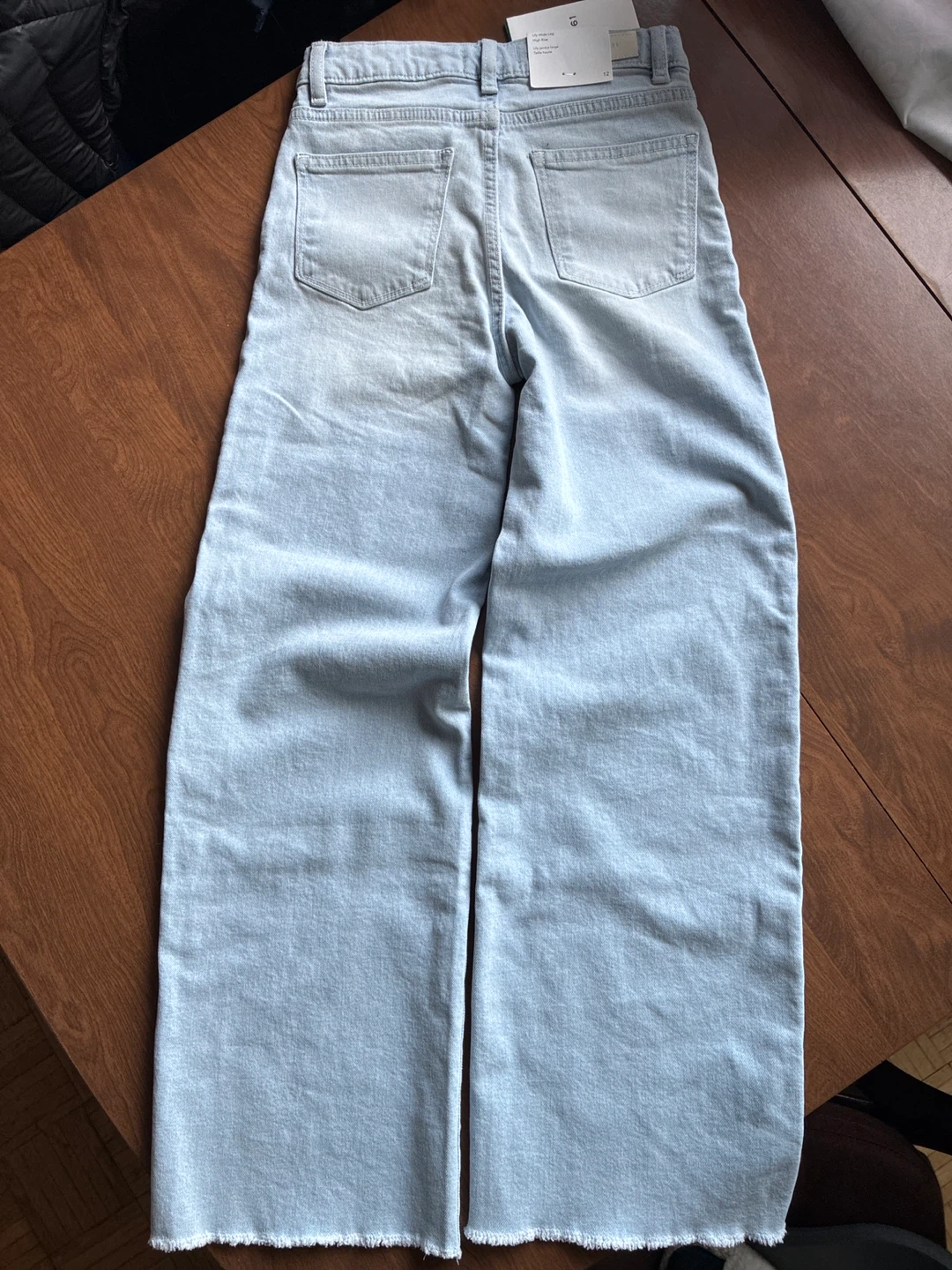 DL1961 girlsWide Leg Jeans Light Wash Size 31 - photo 4
