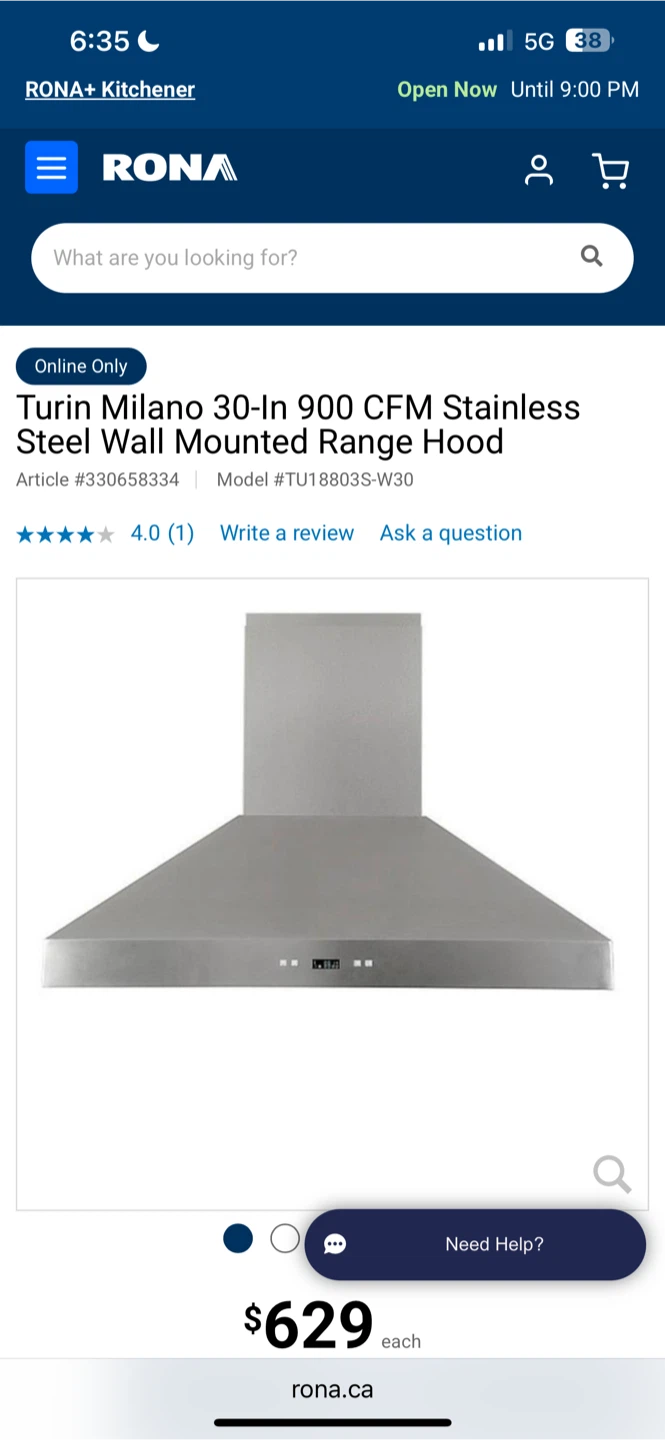 Turin Chimney Range Hood - photo 5