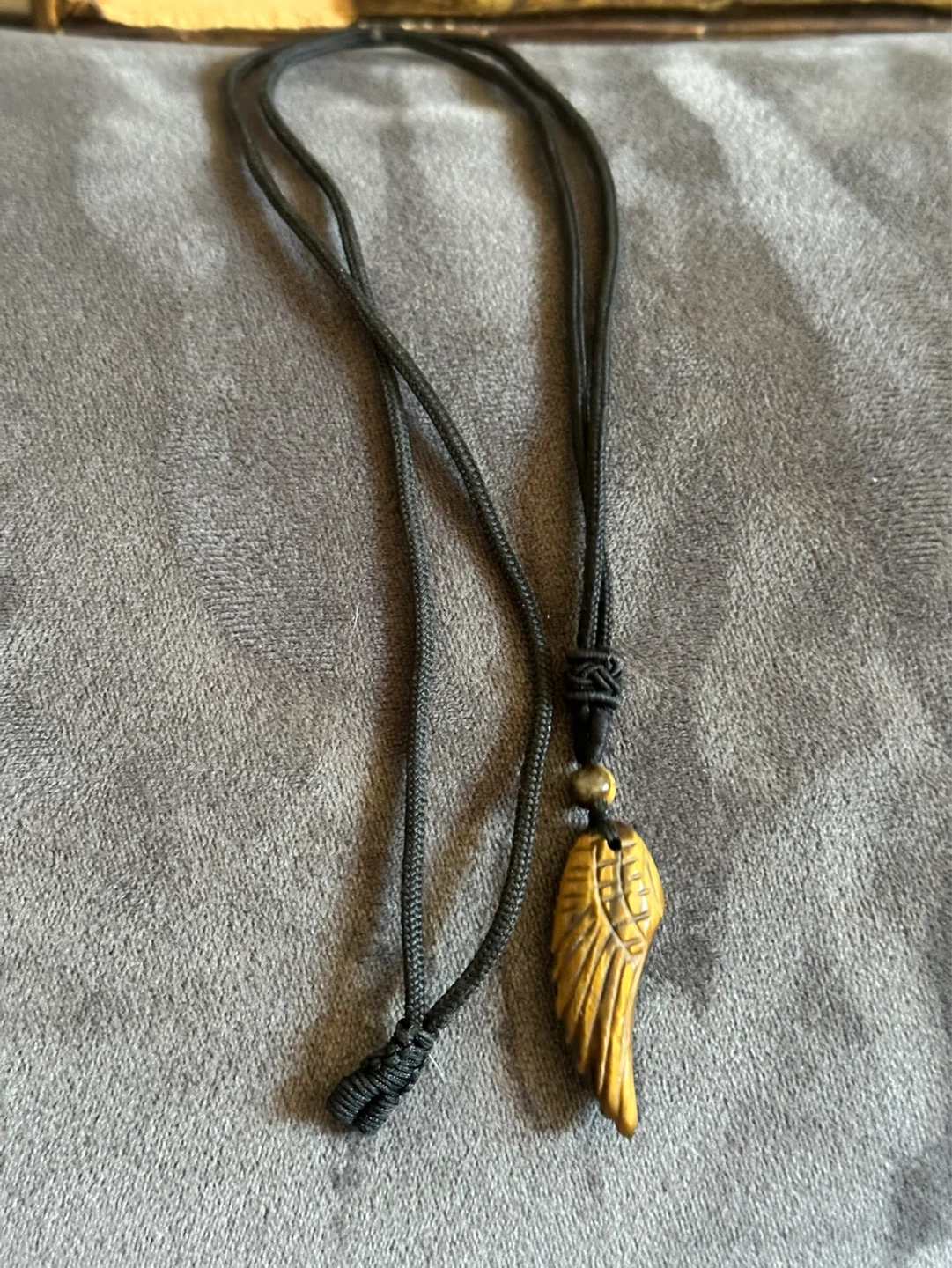 Natural Gemstone Carved Angel Wing Reiki Chakra Pendant
