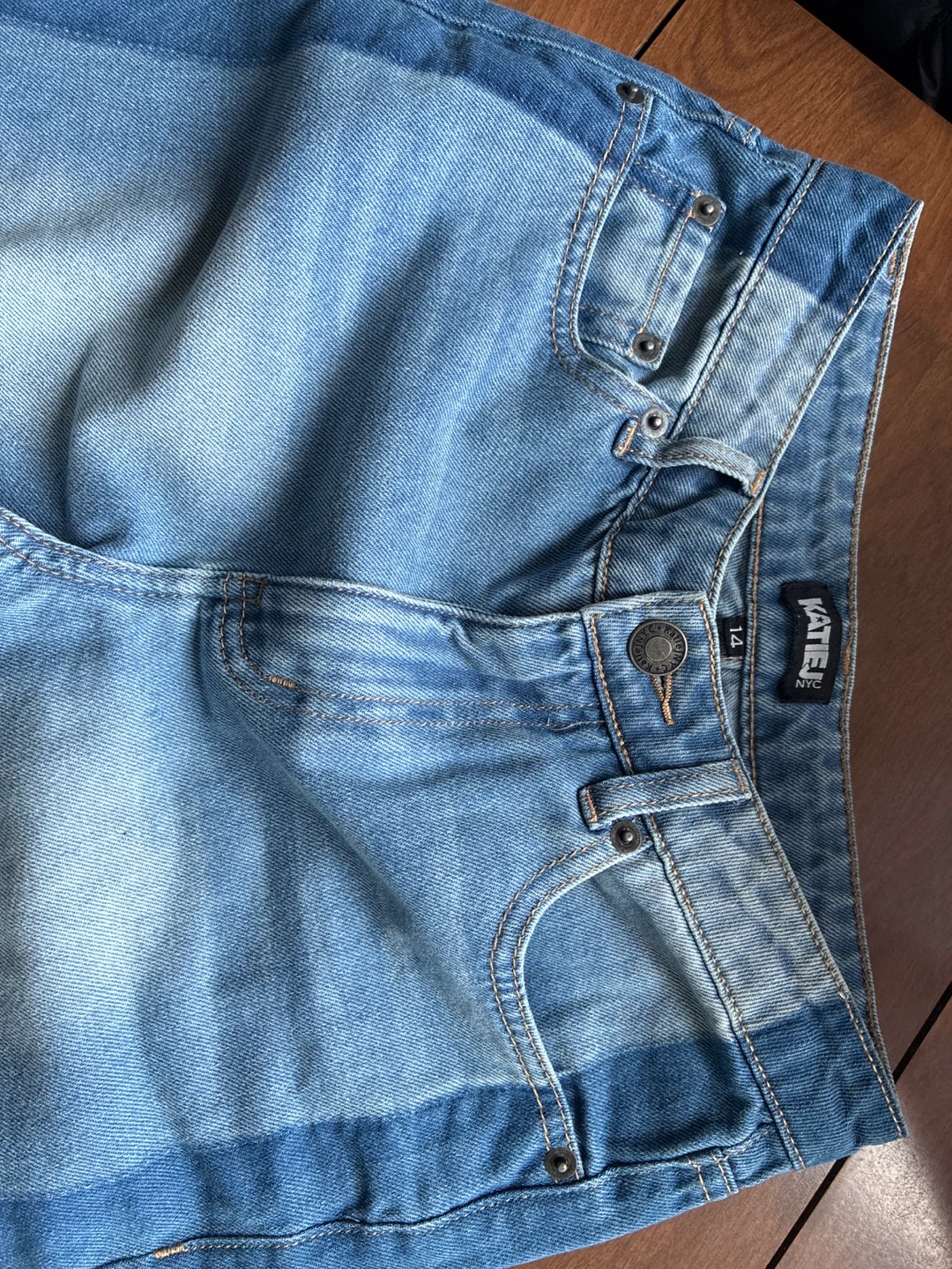 GIRLS KATIEJ NYC Wide Leg Jeans Size 14 - photo 2