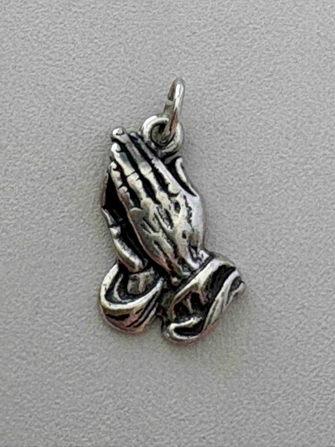 Sterling Silver Praying Hands Charm