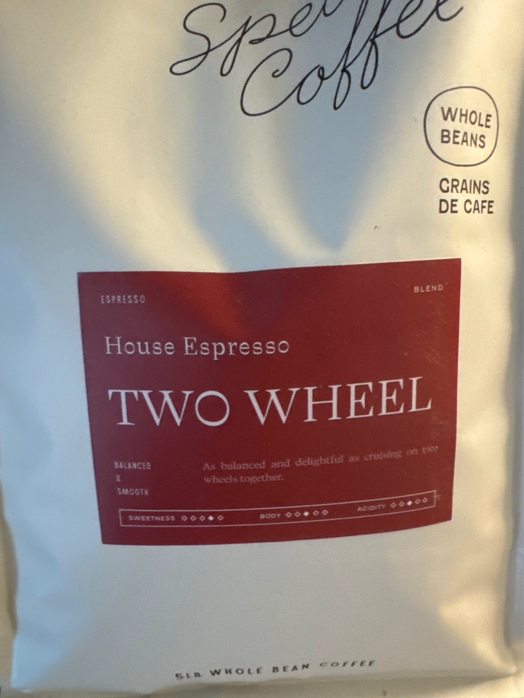 Rosso Coffee Roasters Two Wheel House Espresso Whole Beans - photo 2
