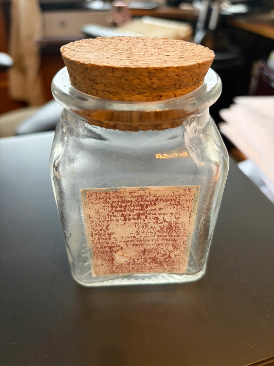 Glass Jar with Cork Lid