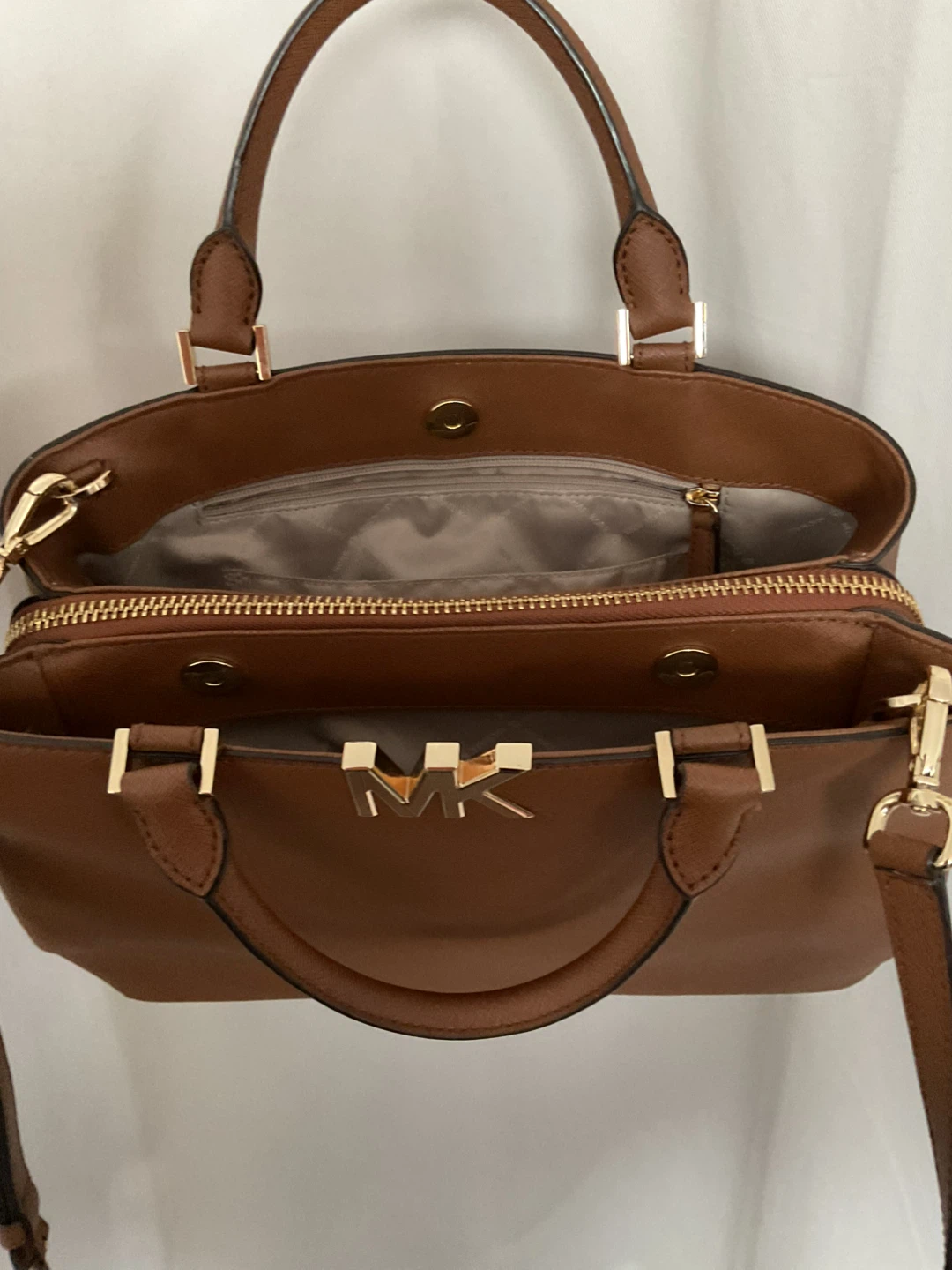 Michael Kors Brown Leather Satchel Handbag - photo 2