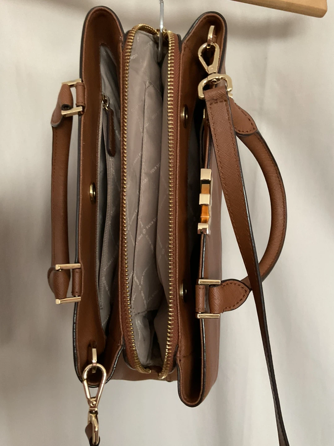 Michael Kors Brown Leather Satchel Handbag - photo 4