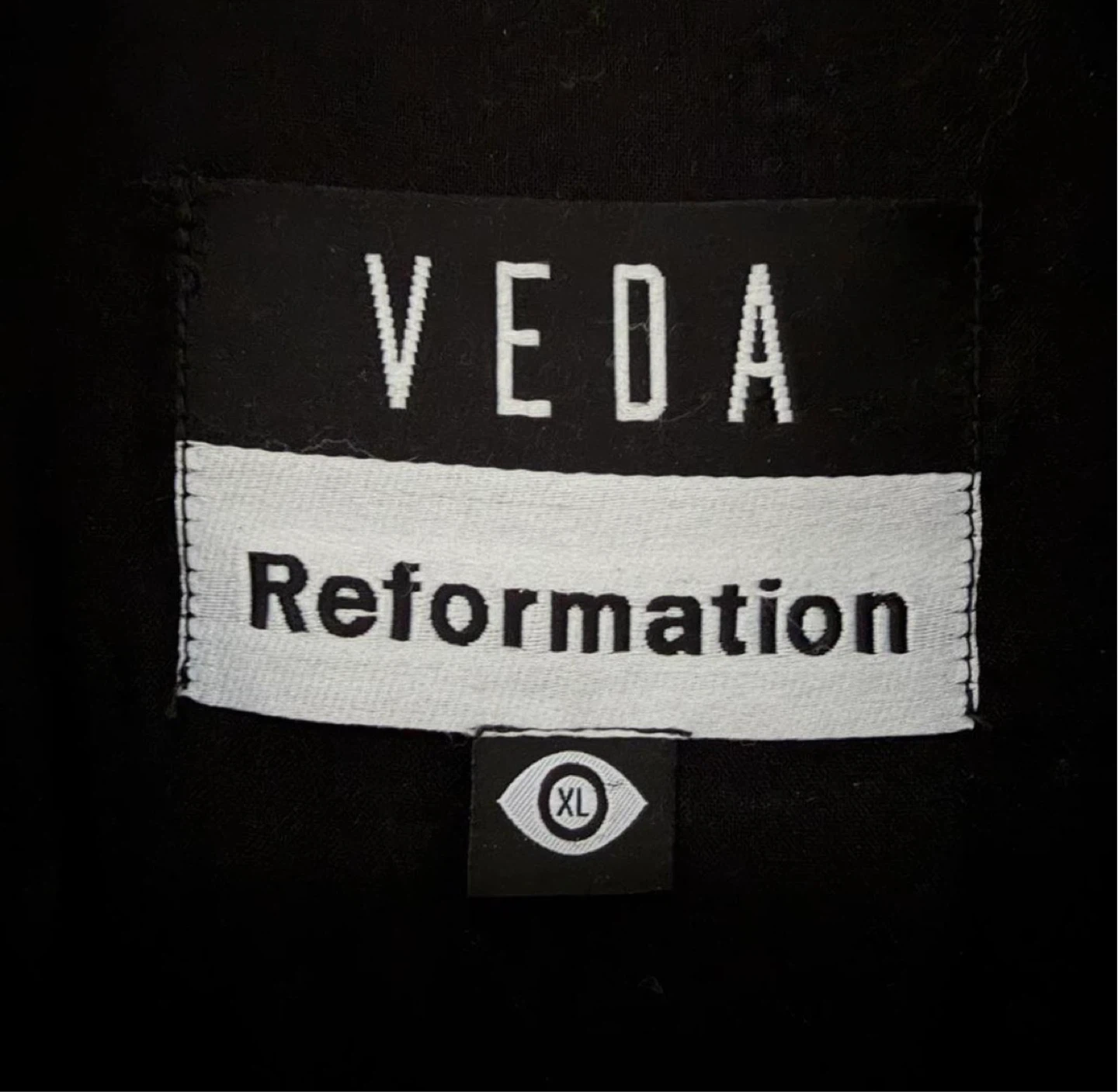 Veda Reformation Leather Biker Jacket - Black, XL - photo 5