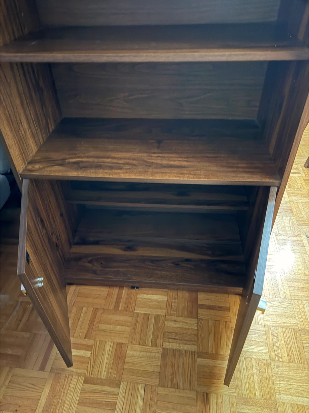 Wooden Bookshelf with Cabinet - photo 3