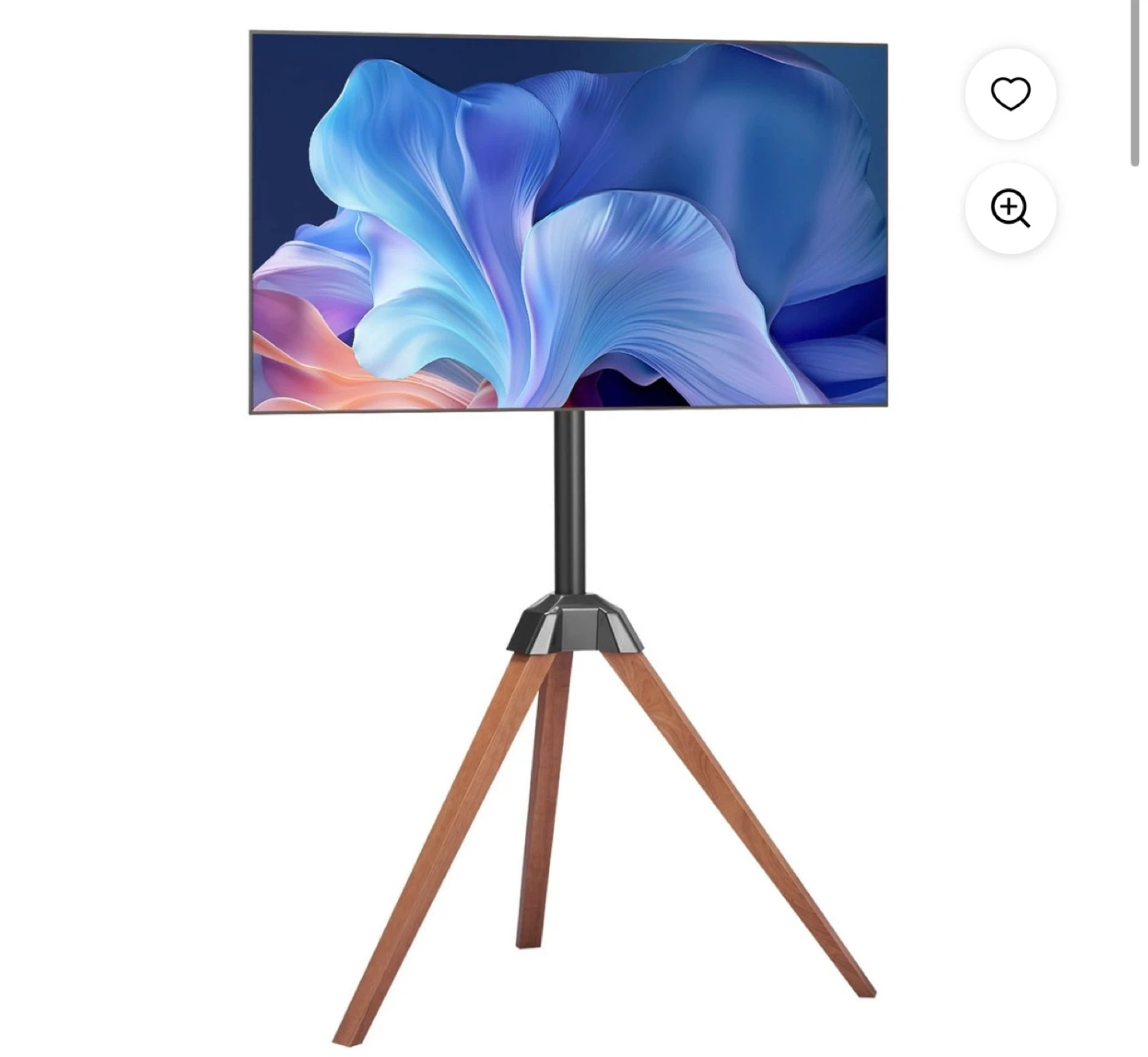 Tripod TV Stand with Wood Legs - photo 2