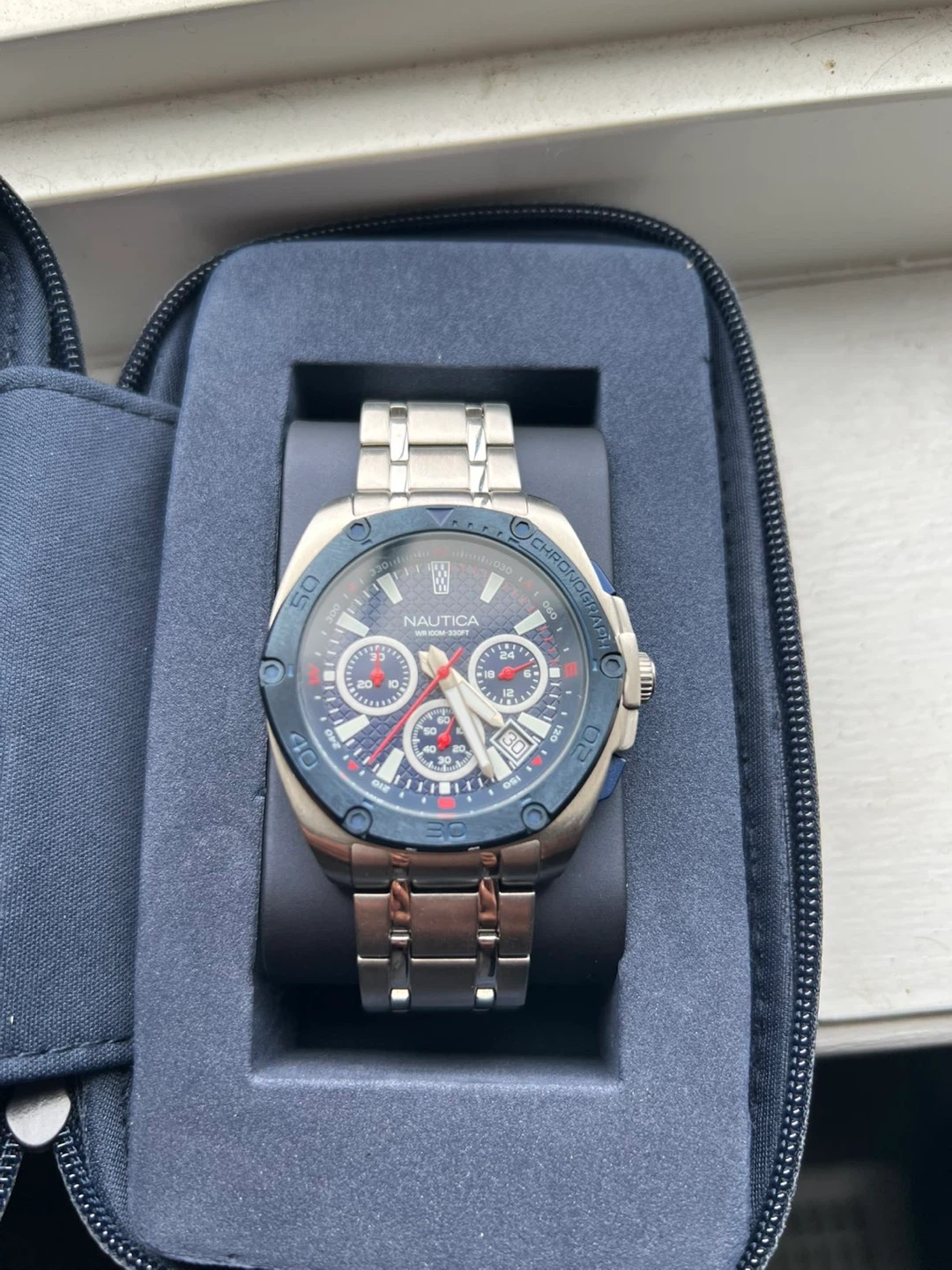 Nautica Tin Can Bay Blue Dial Men's Watch