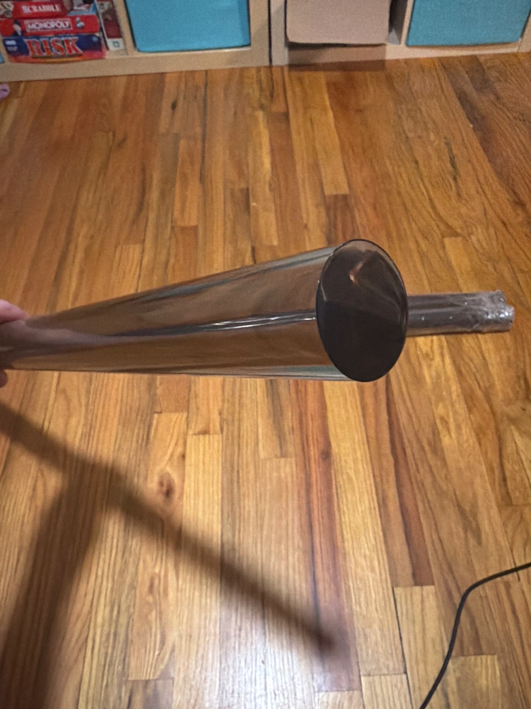 Smoke tinted lucite curtain rods
