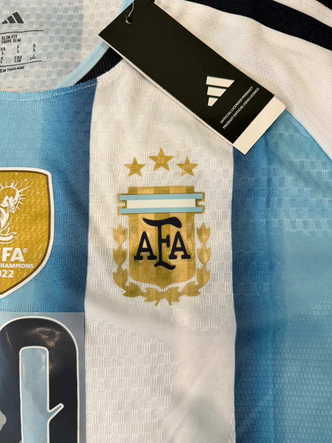 Argentina 2022 World Cup Champions Soccer Jersey Messi #10 - photo 3