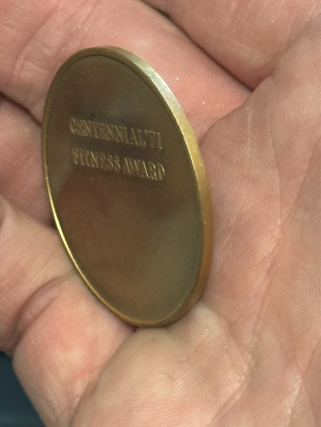 British Columbia Centennial 1971 Medallion Fitness Award V054 - photo 3